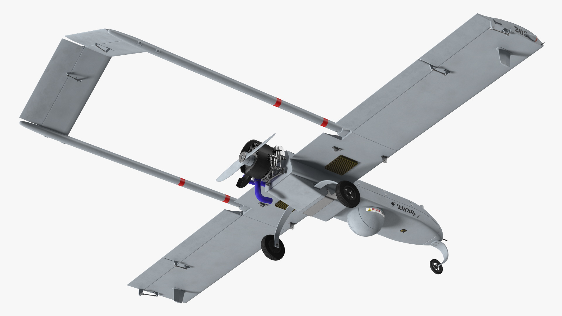 Unmanned Aerial Vehicle UAV Drone AAI RQ 7 Shadow 3D model