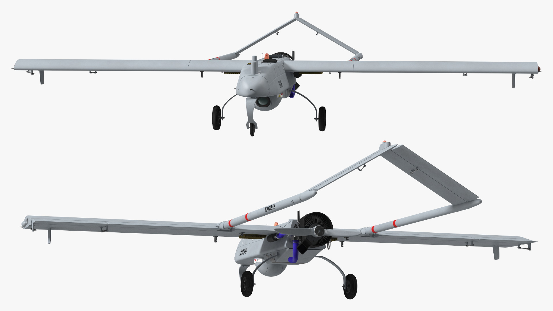 Unmanned Aerial Vehicle UAV Drone AAI RQ 7 Shadow 3D model