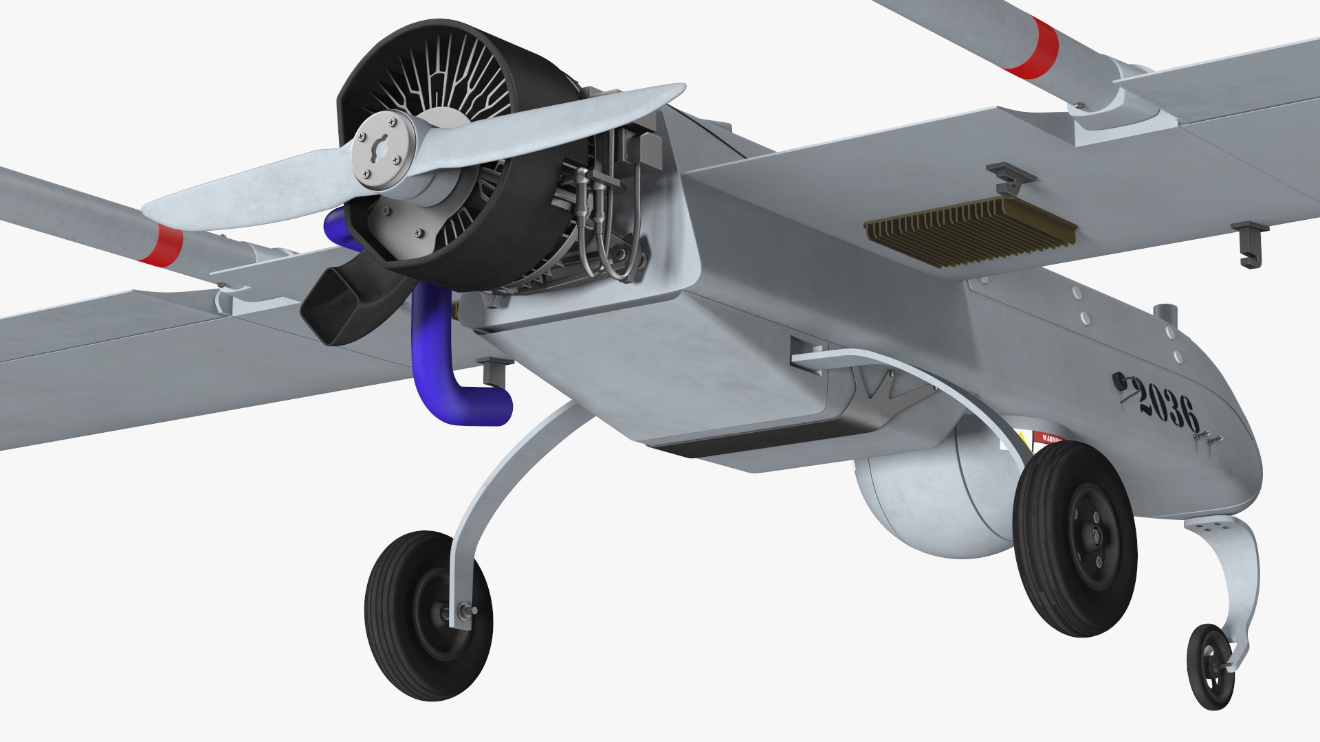 Unmanned Aerial Vehicle UAV Drone AAI RQ 7 Shadow 3D model