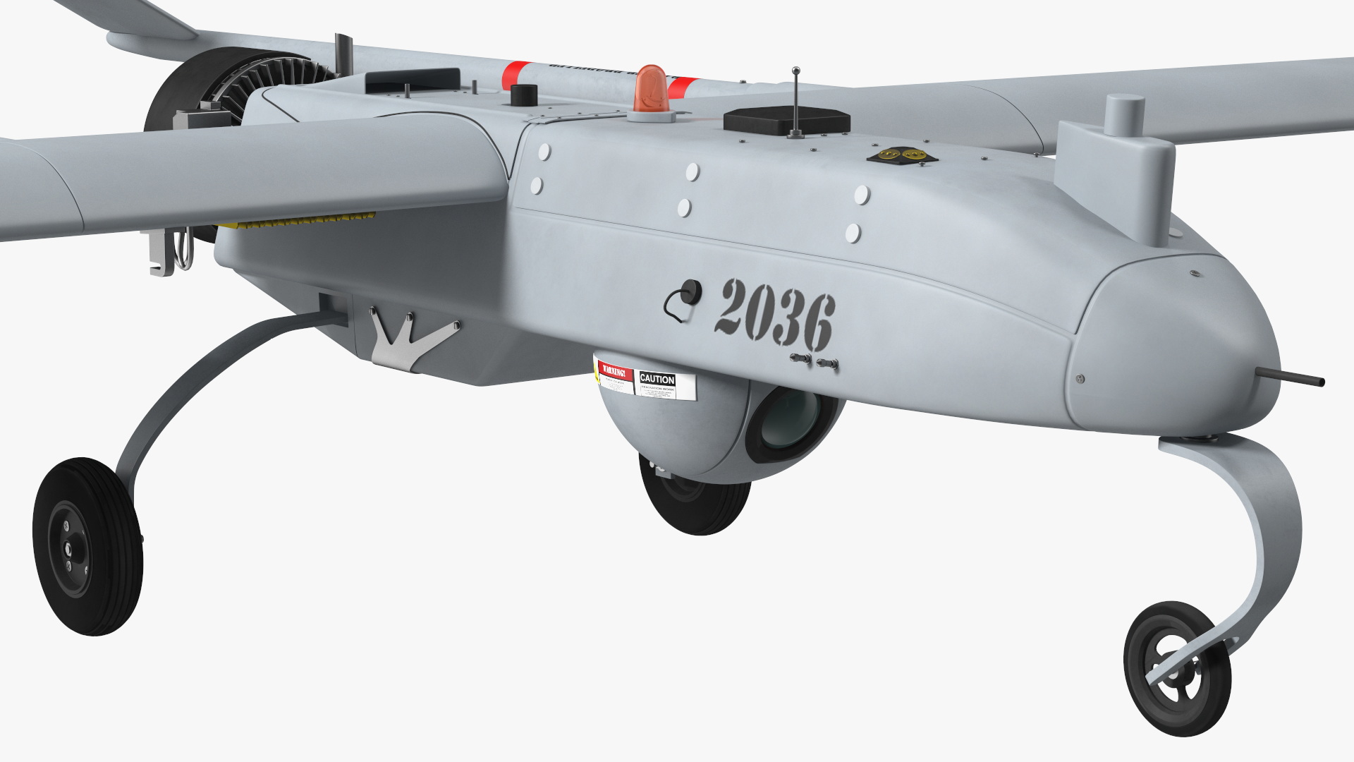 Unmanned Aerial Vehicle UAV Drone AAI RQ 7 Shadow 3D model
