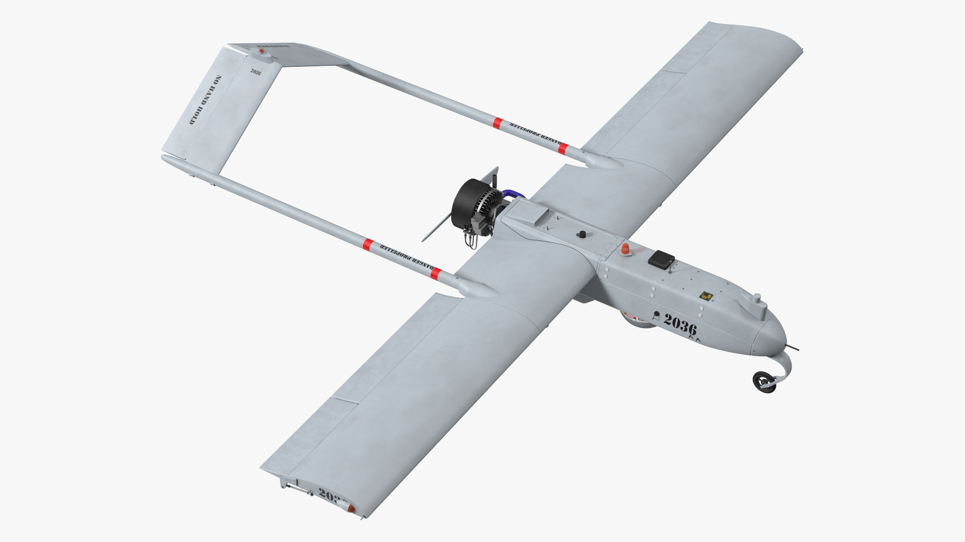 Unmanned Aerial Vehicle UAV Drone AAI RQ 7 Shadow 3D model