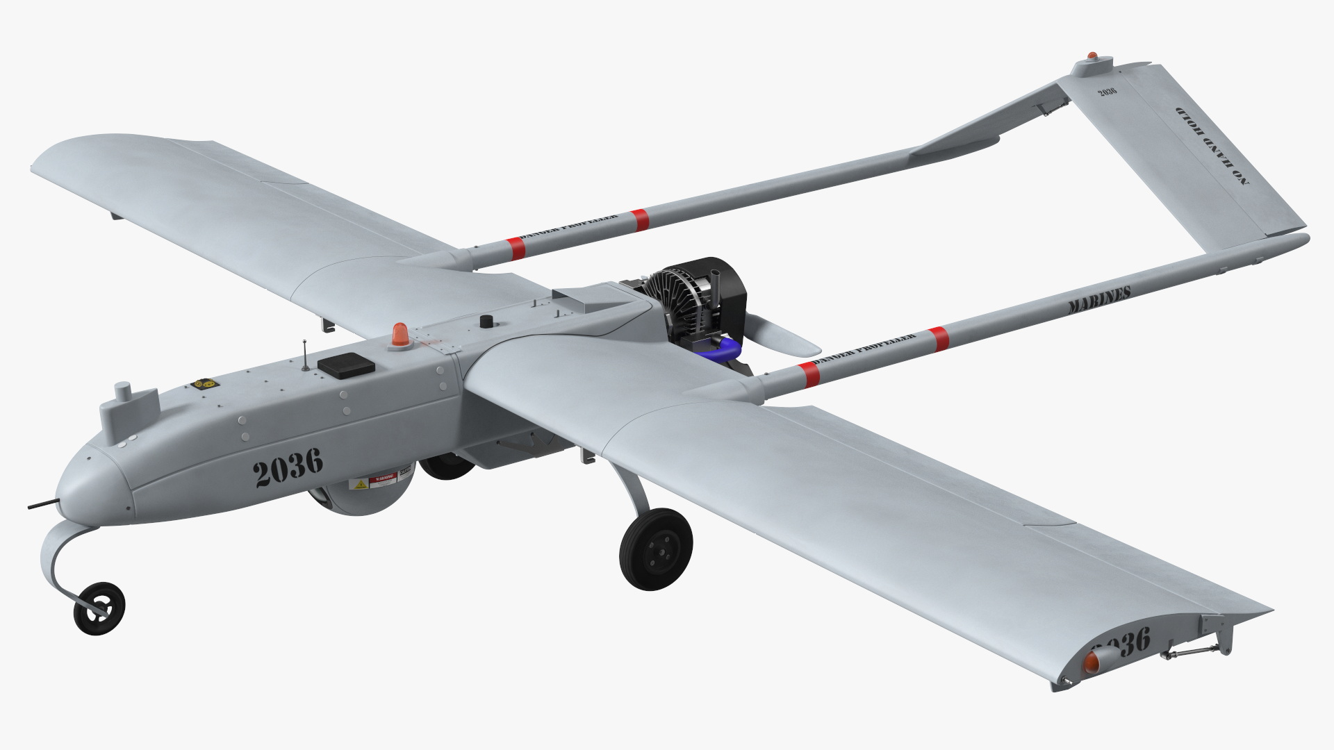 Unmanned Aerial Vehicle UAV Drone AAI RQ 7 Shadow 3D model