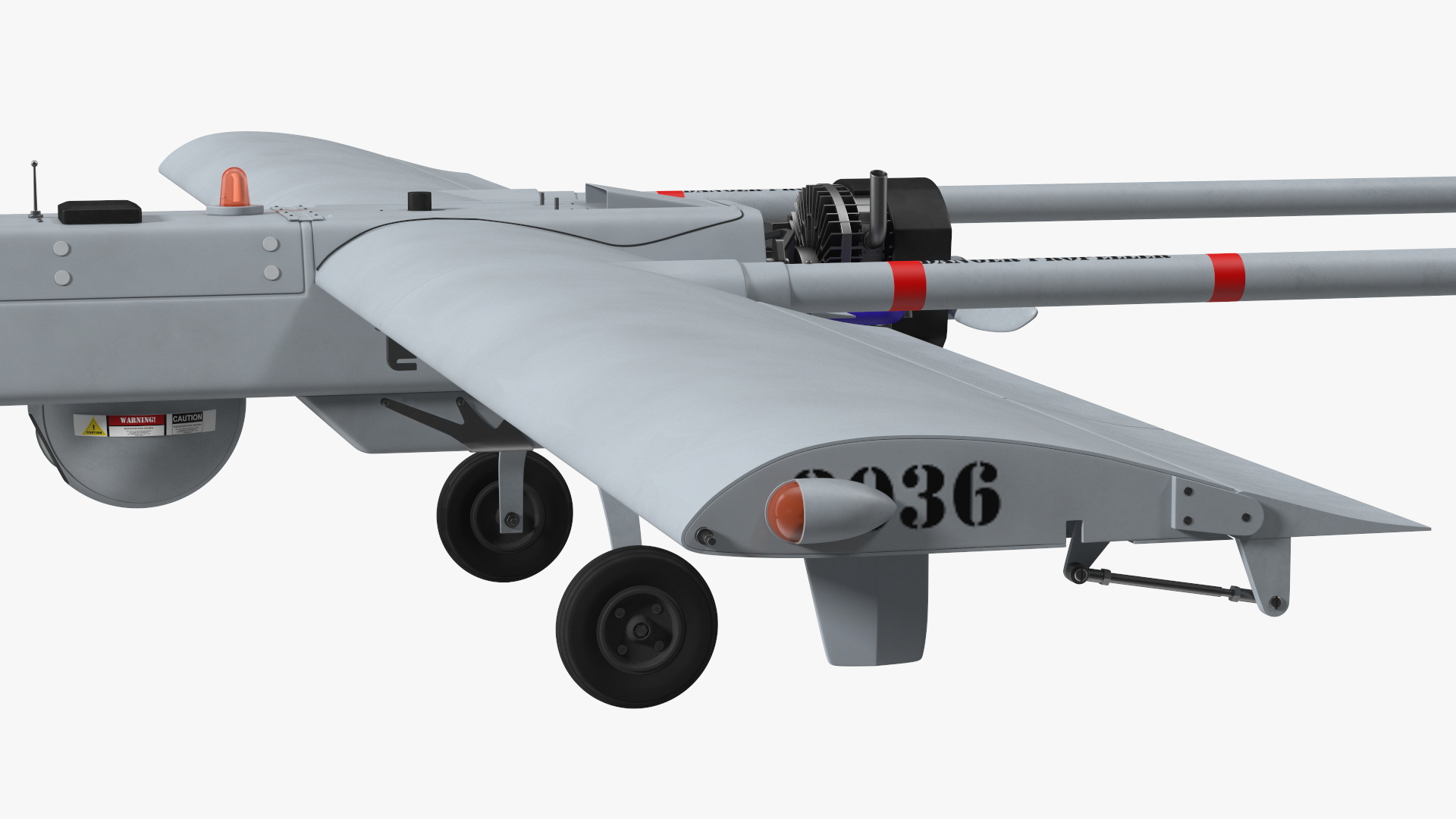 Unmanned Aerial Vehicle UAV Drone AAI RQ 7 Shadow 3D model