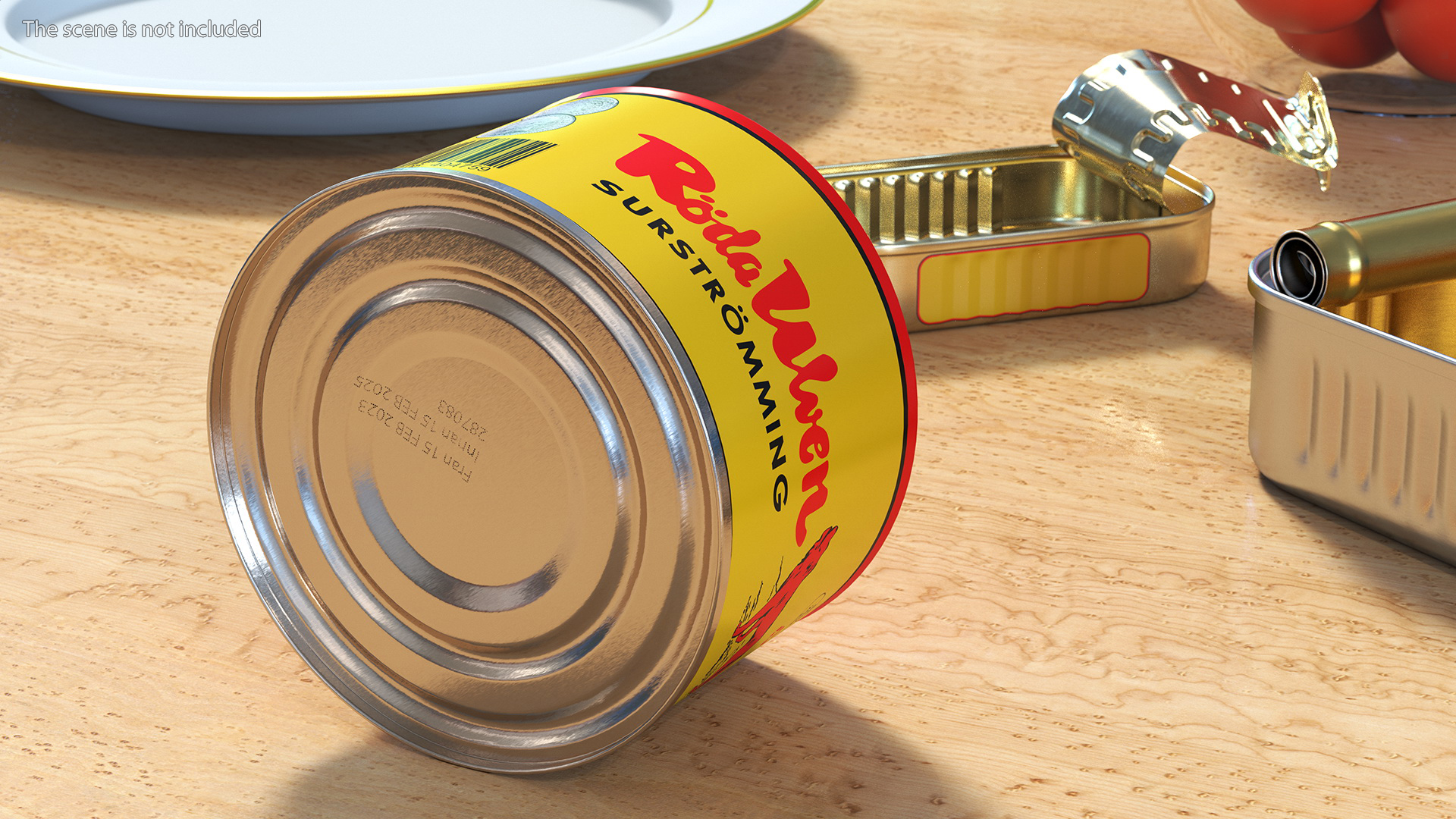 Can of Surstromming Fermented Fish 850g 3D model
