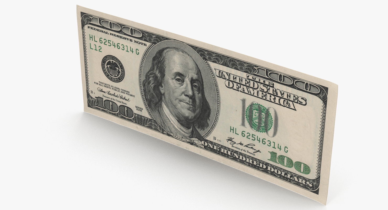 3D model 100 Dollar Bill