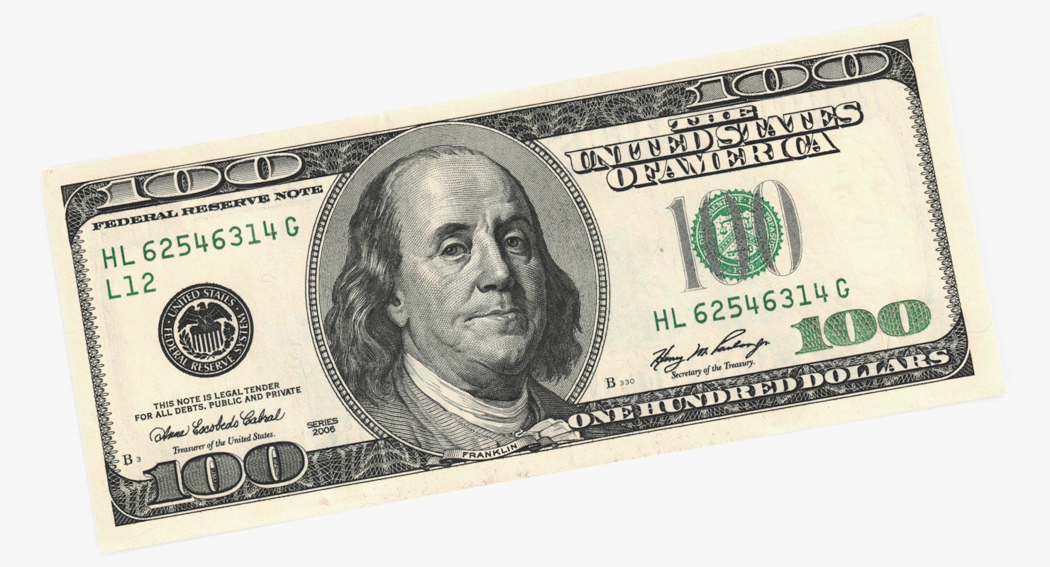3D model 100 Dollar Bill