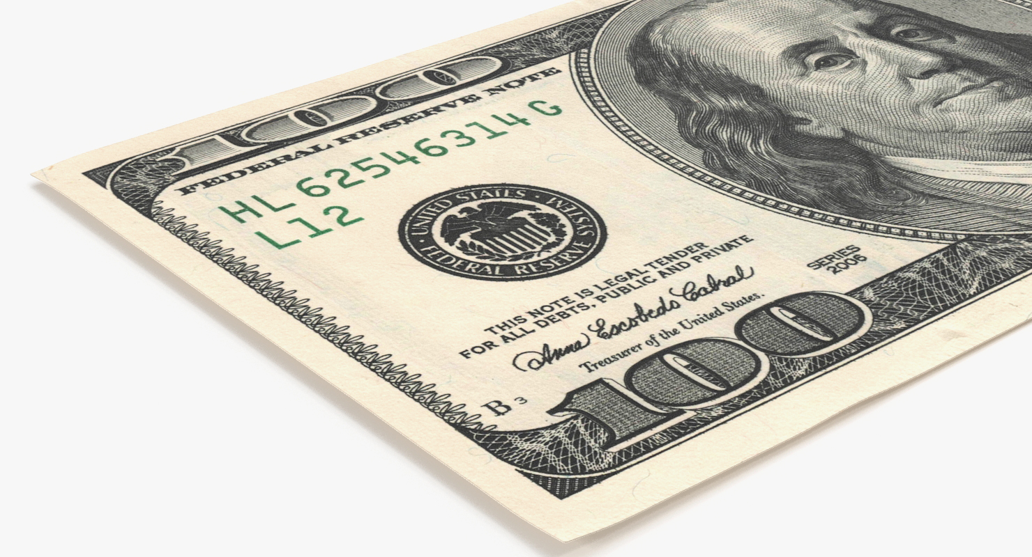 3D model 100 Dollar Bill
