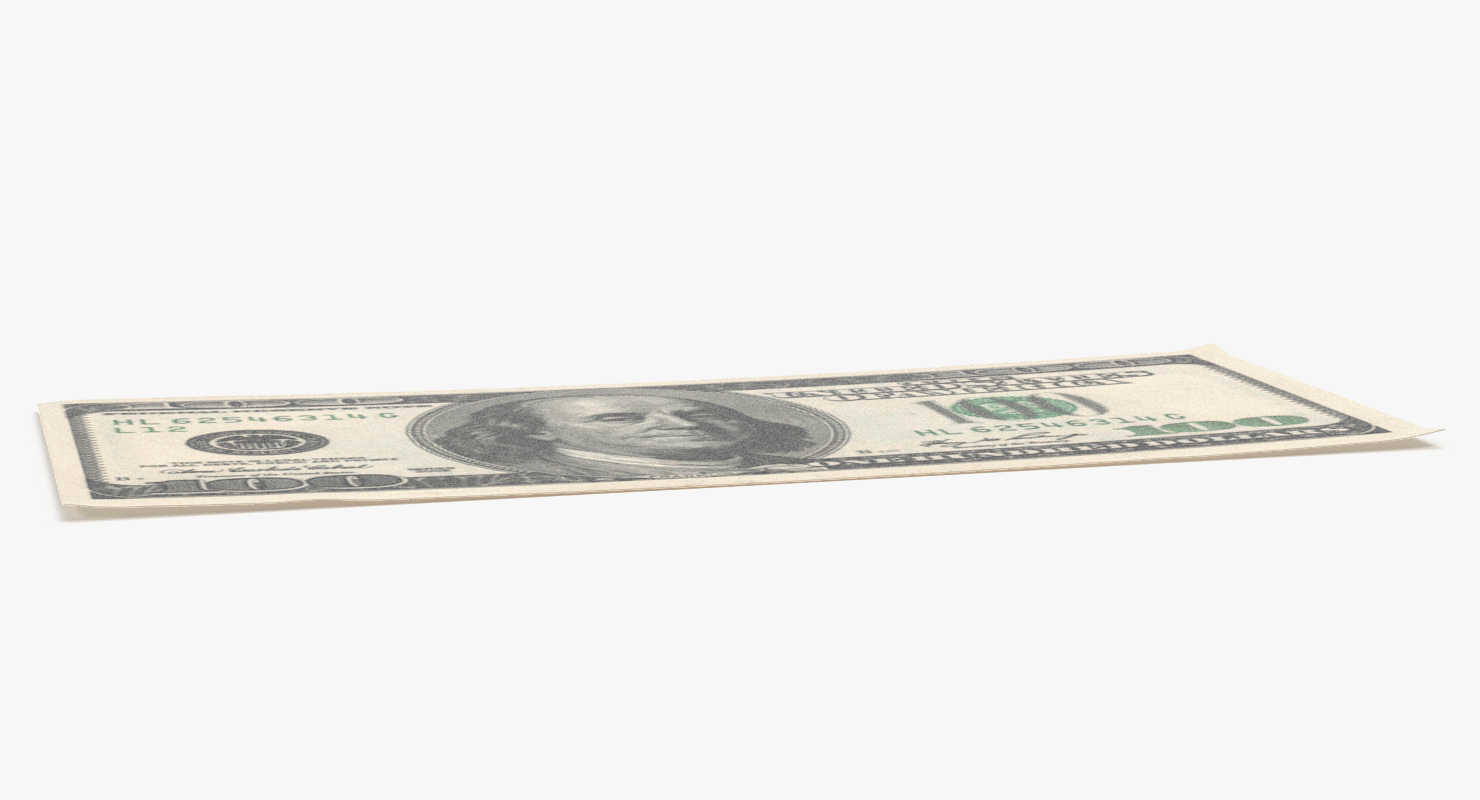 3D model 100 Dollar Bill