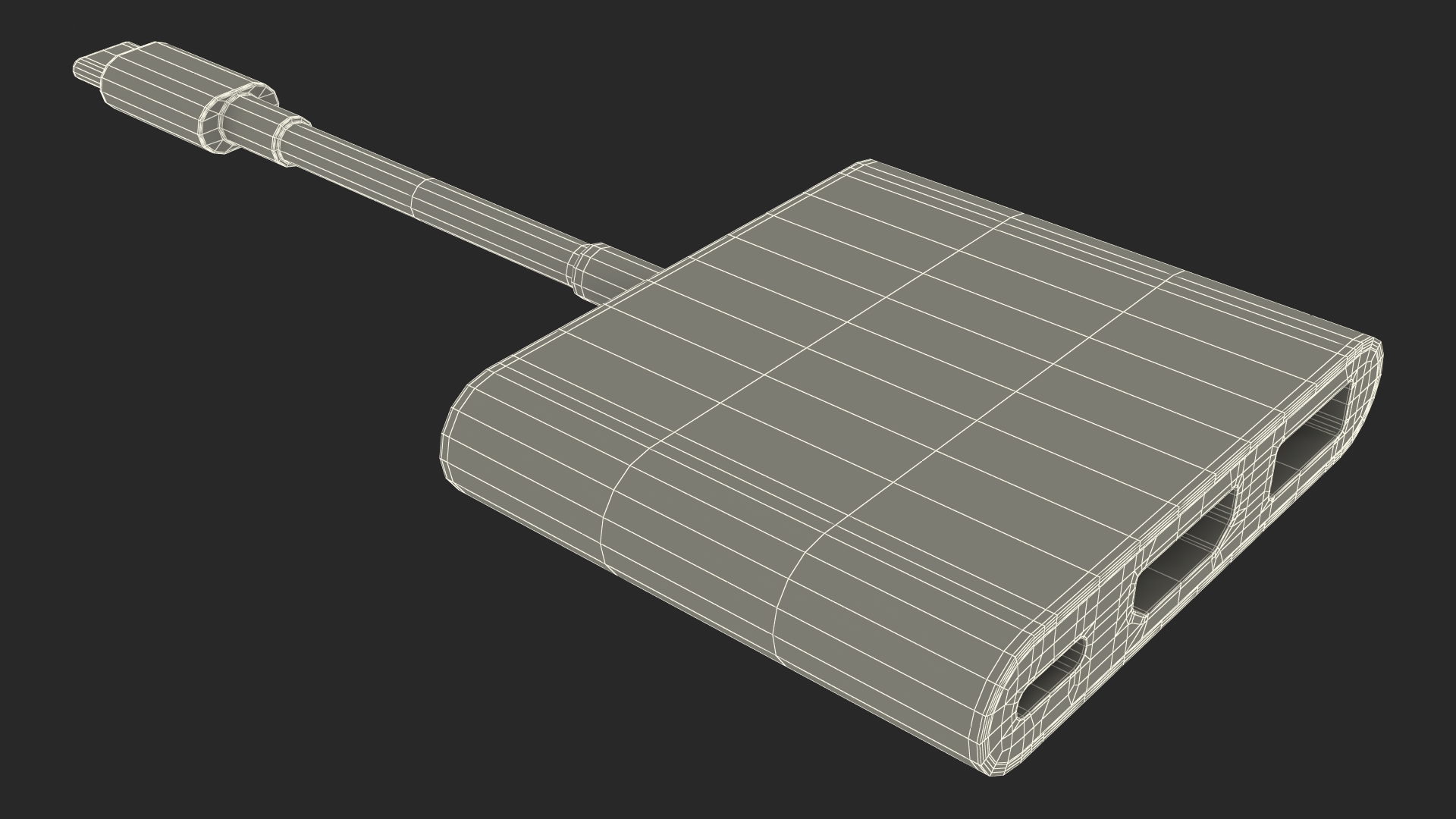 USB Type C Digital AV Multiport Adapter 3D model