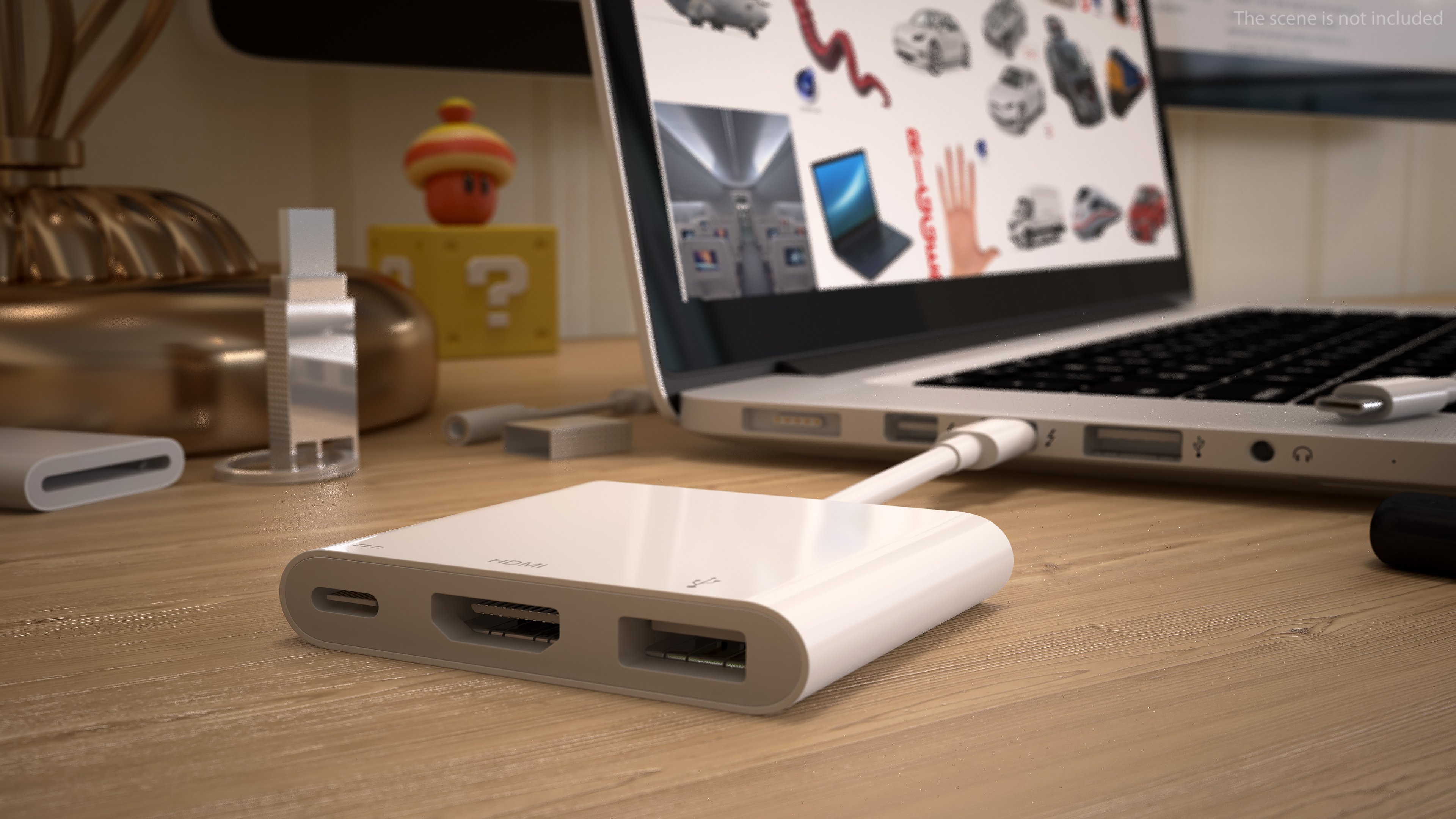 USB Type C Digital AV Multiport Adapter 3D model