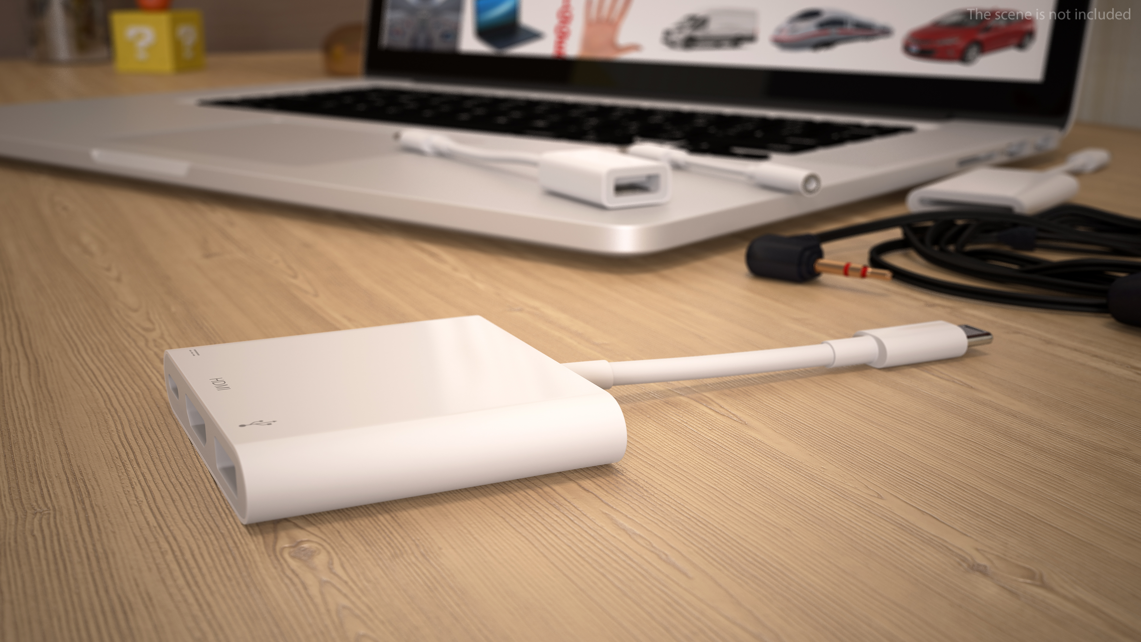 USB Type C Digital AV Multiport Adapter 3D model
