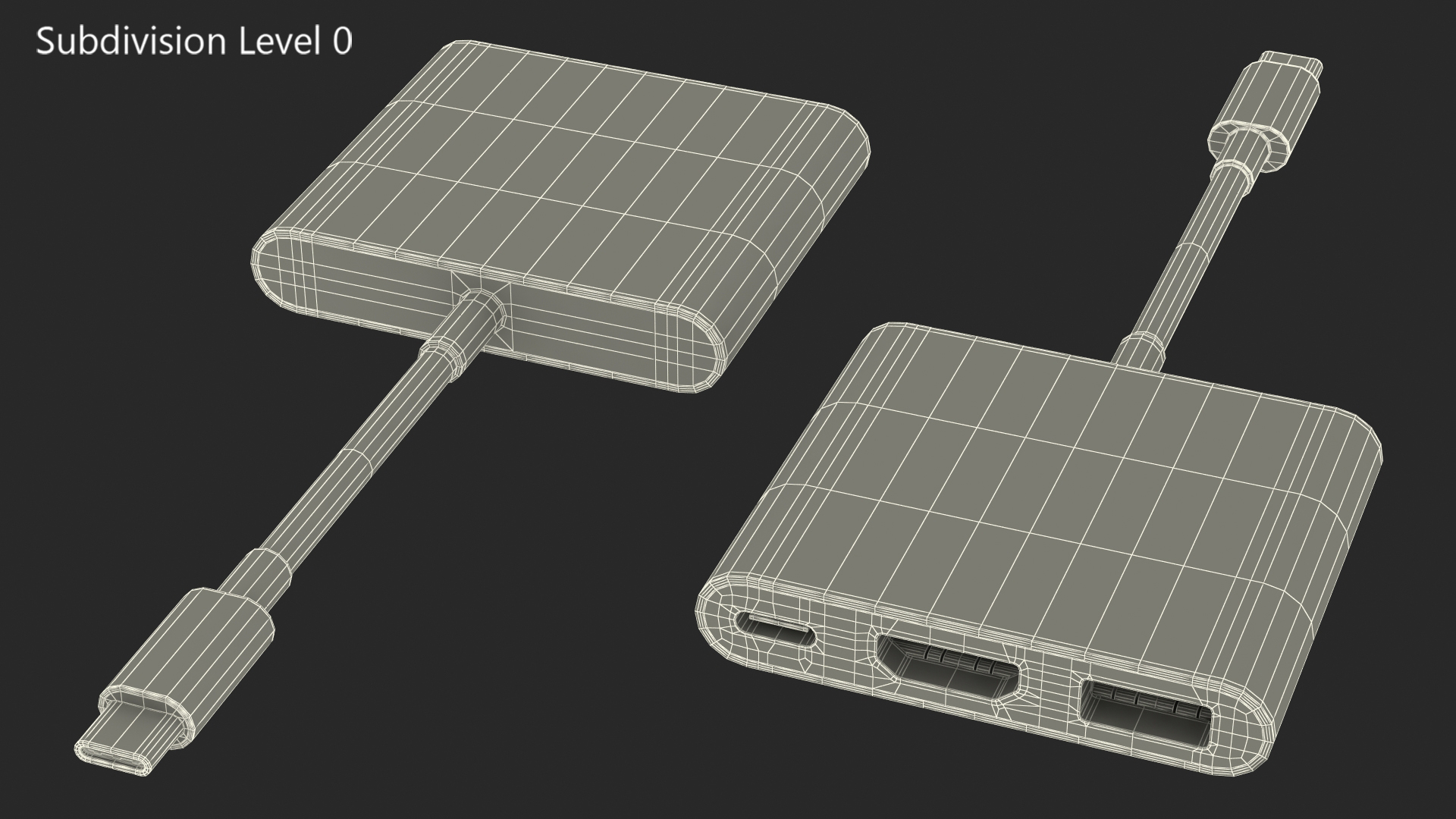 USB Type C Digital AV Multiport Adapter 3D model