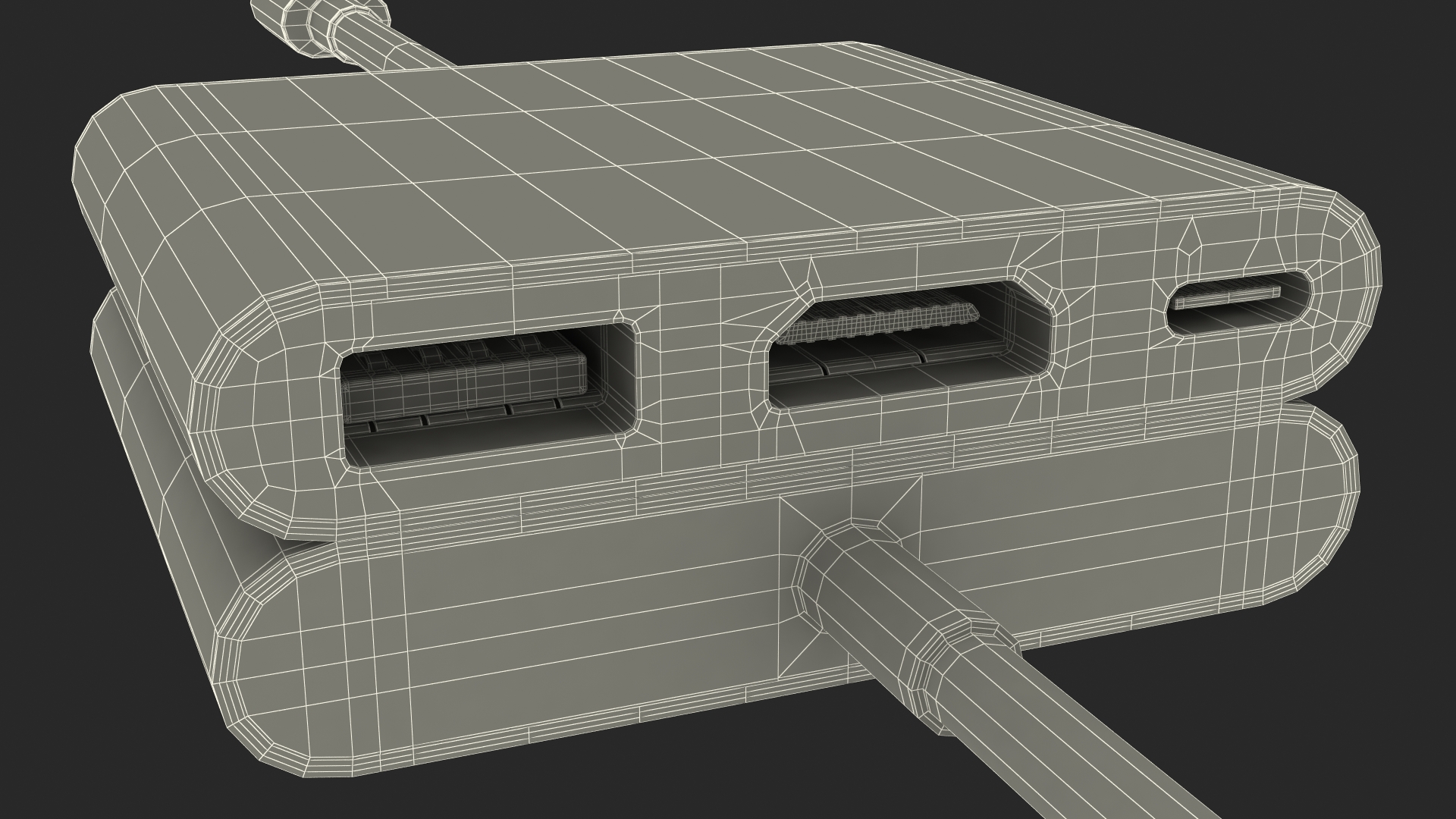 USB Type C Digital AV Multiport Adapter 3D model