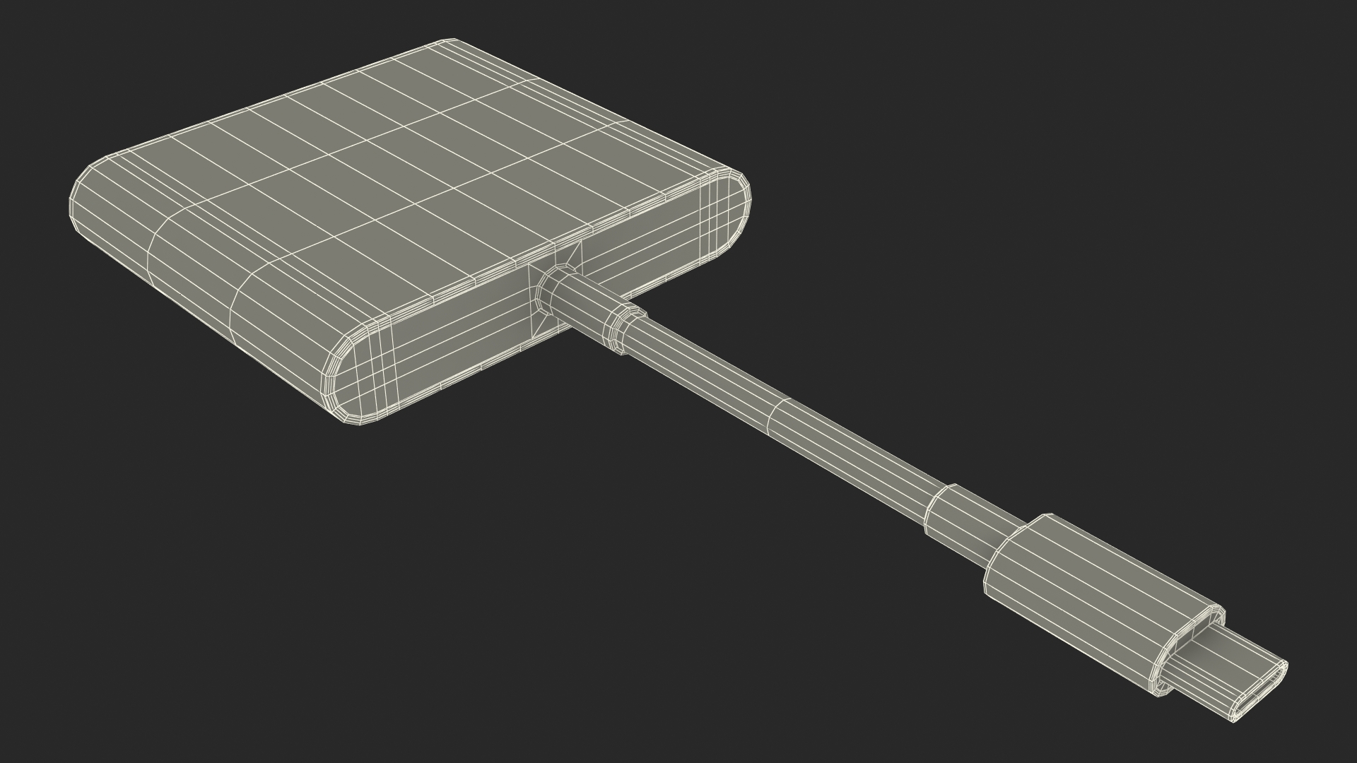 USB Type C Digital AV Multiport Adapter 3D model