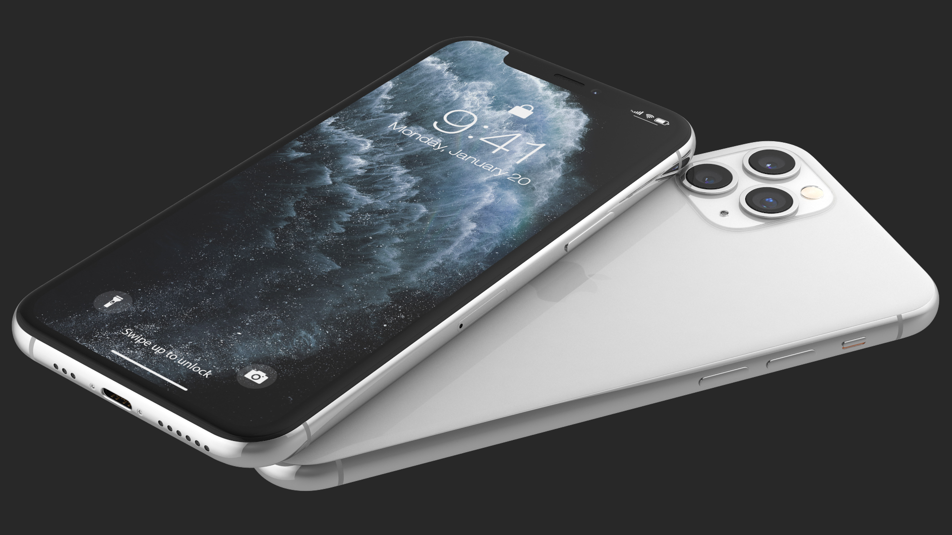 3D Apple iPhone 11 Pro Silver