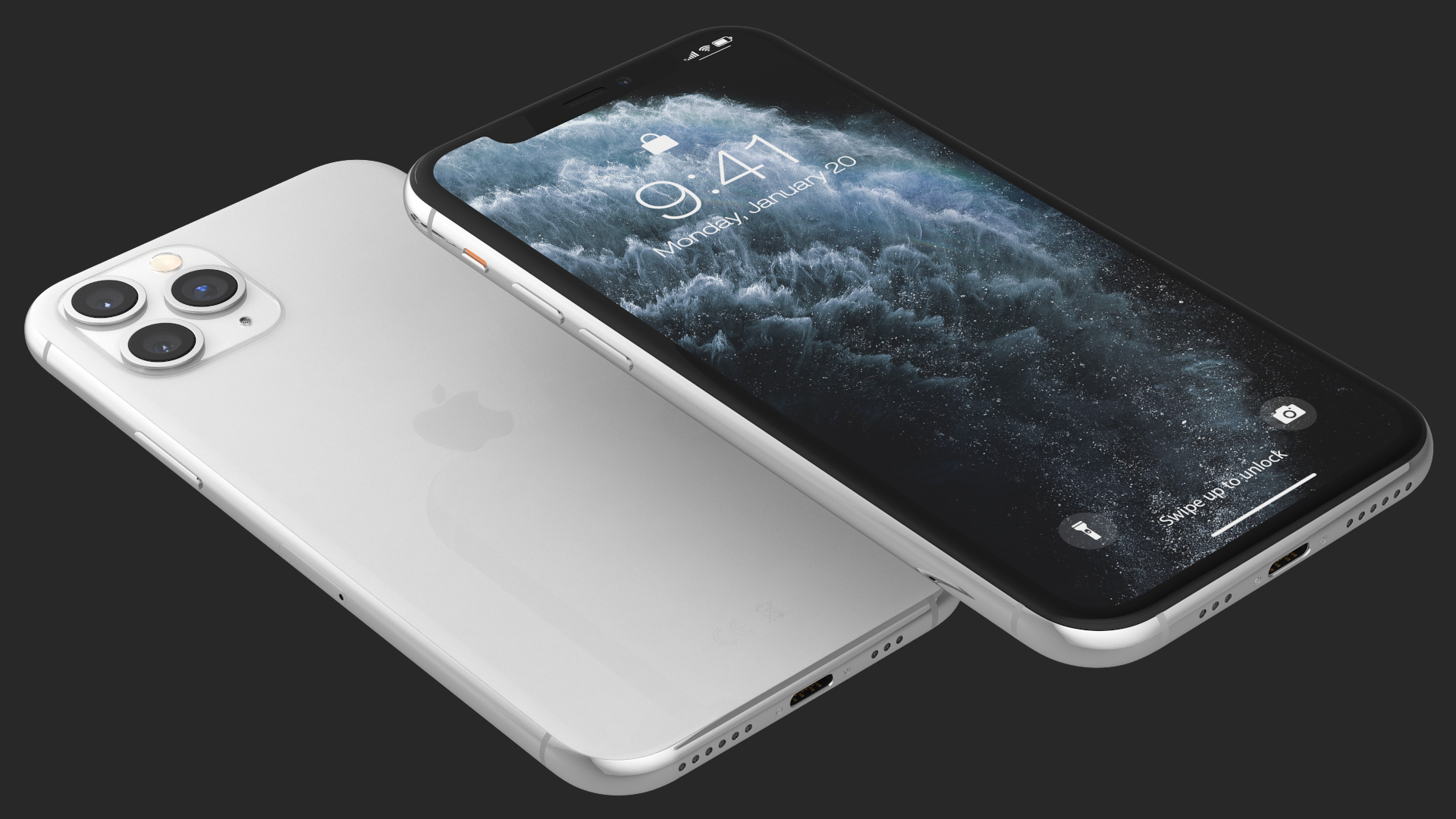 3D Apple iPhone 11 Pro Silver