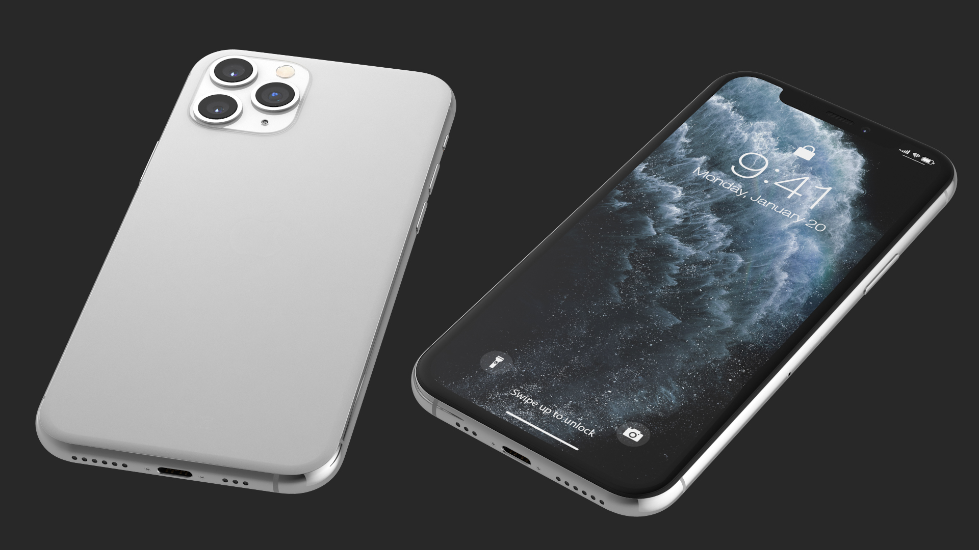 3D Apple iPhone 11 Pro Silver