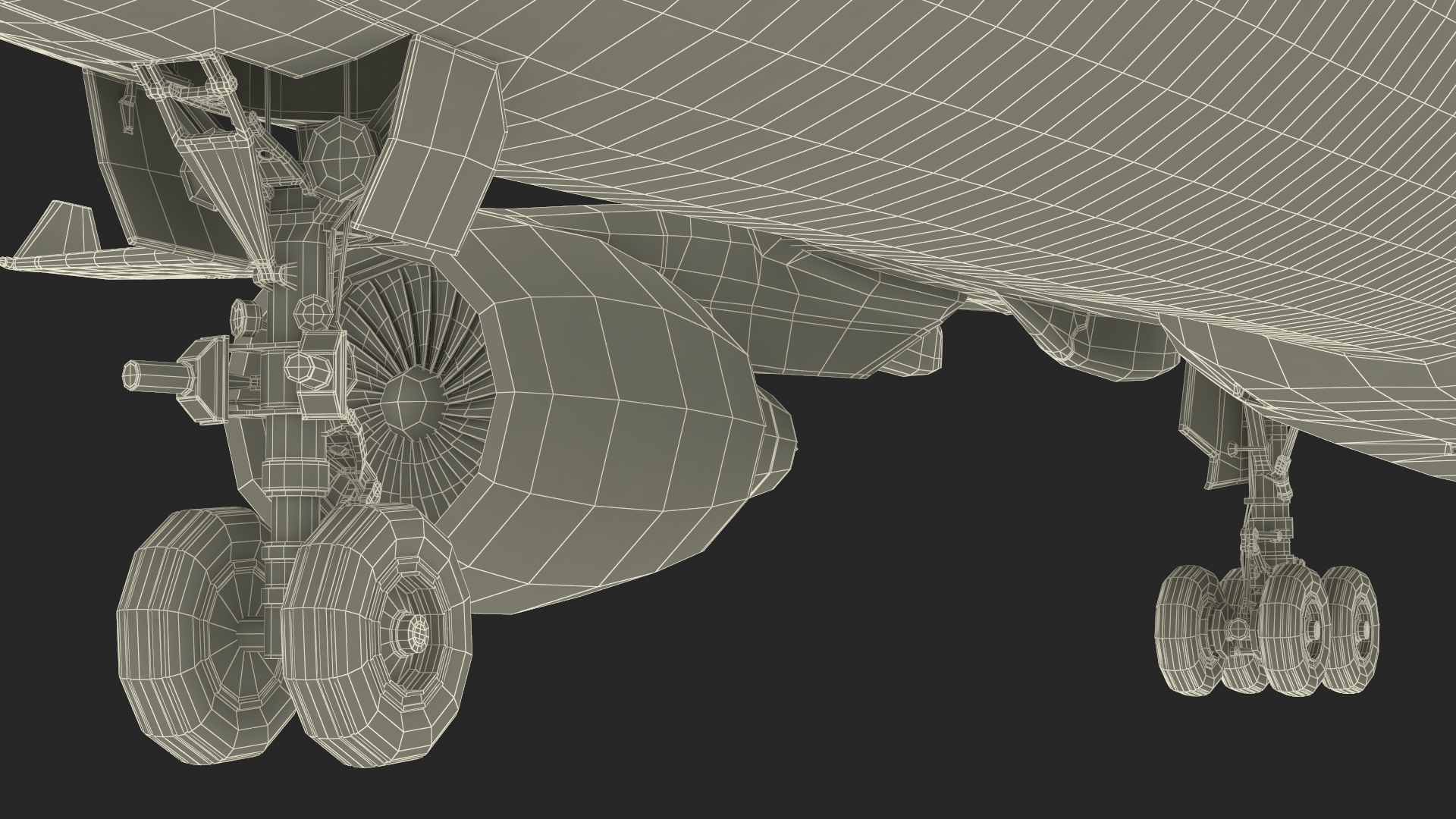 3D Commercial Airliner Airbus A330-300 Northwest Airlines Rigged