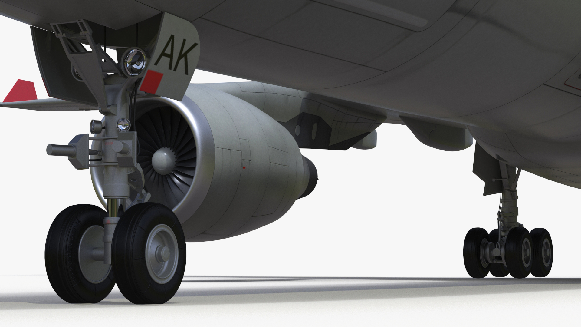 3D Commercial Airliner Airbus A330-300 Northwest Airlines Rigged