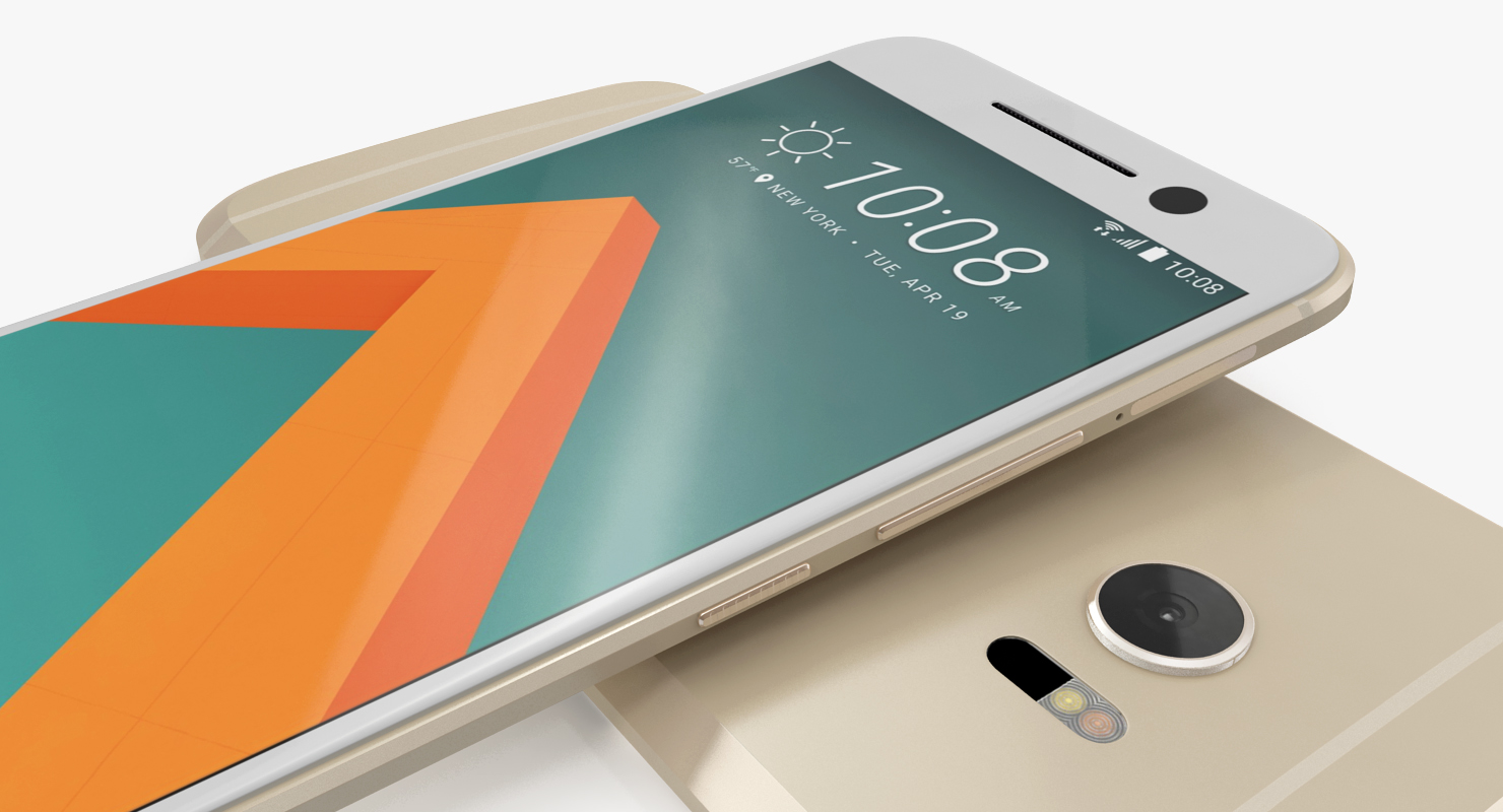 HTC 10 Topaz Gold 3D