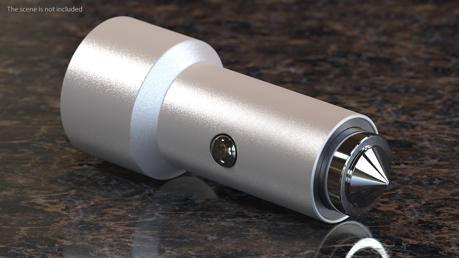 3D USB Type A and C Car Charger model