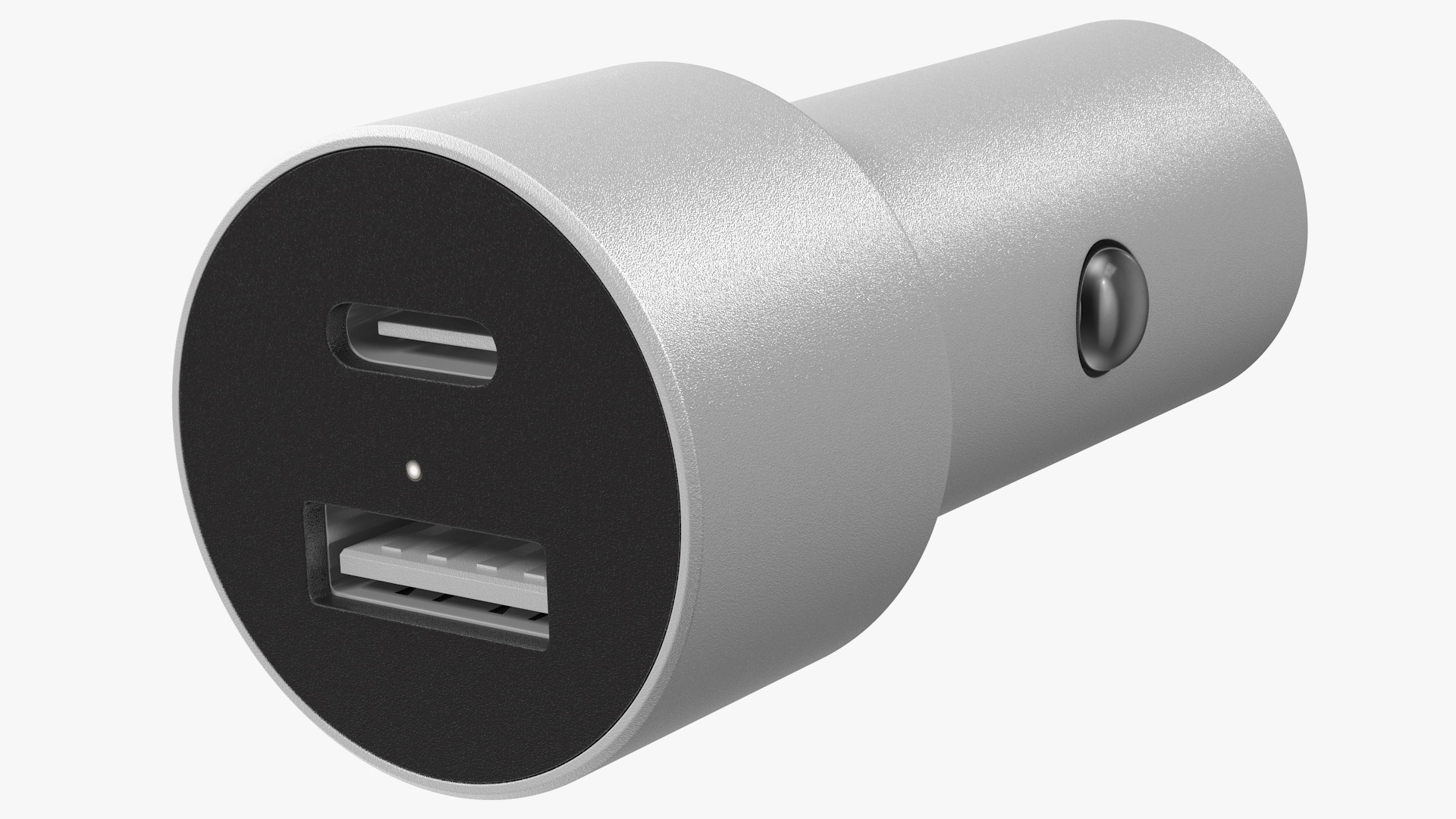 3D USB Type A and C Car Charger model