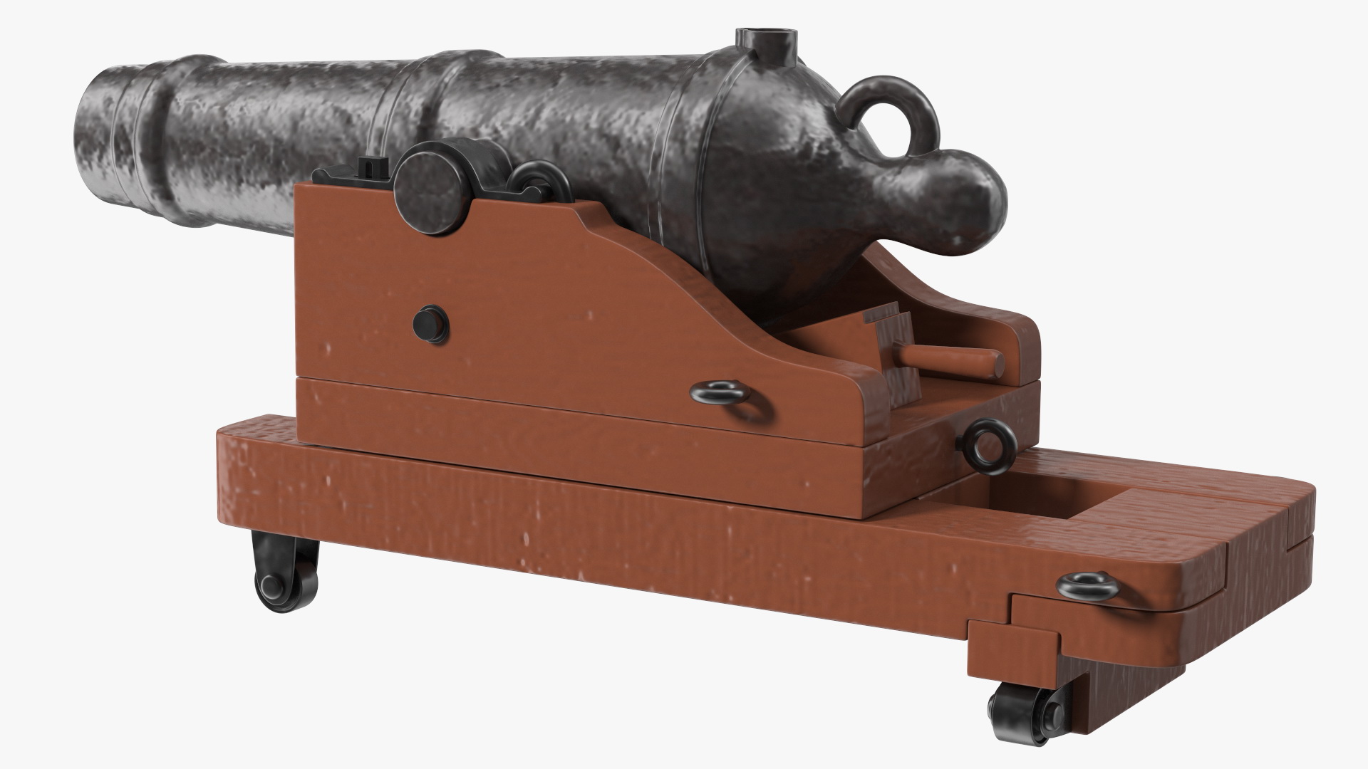 3D model Old Ship Cannon