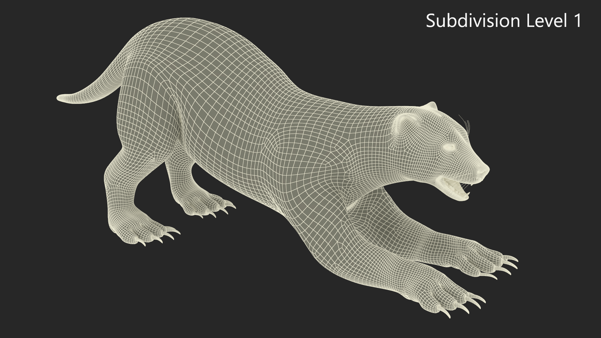 3D model Wolverine Prepares Attack Pose