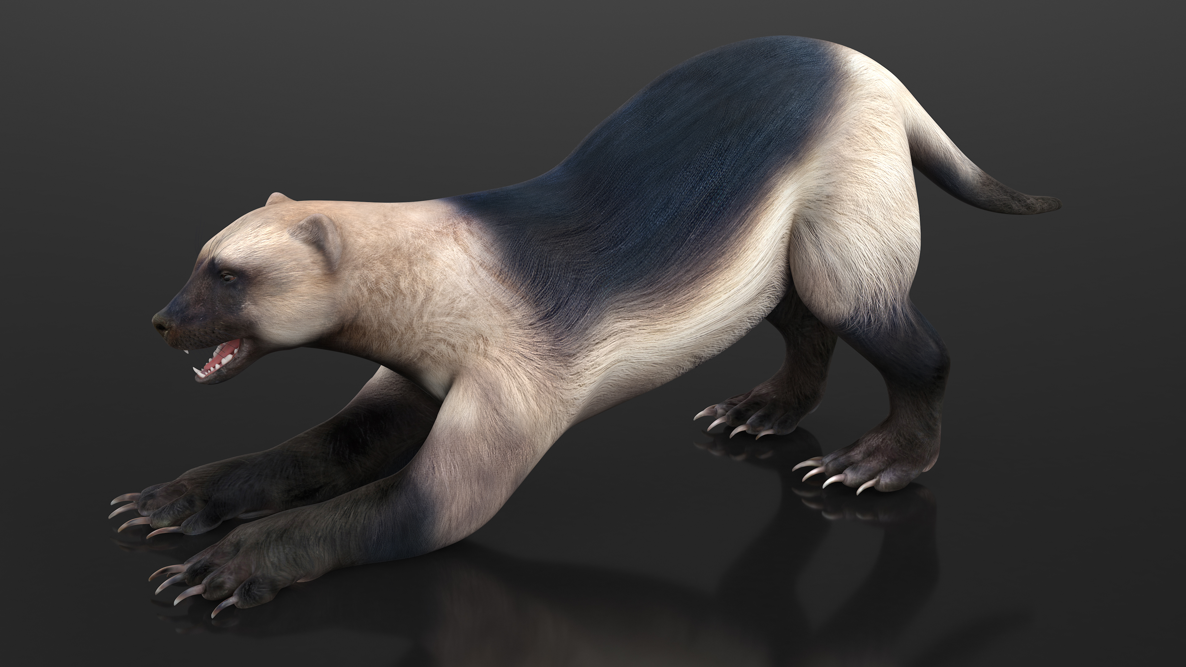 3D model Wolverine Prepares Attack Pose