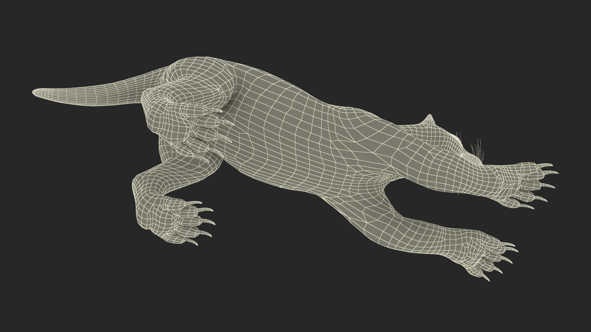 3D model Wolverine Prepares Attack Pose