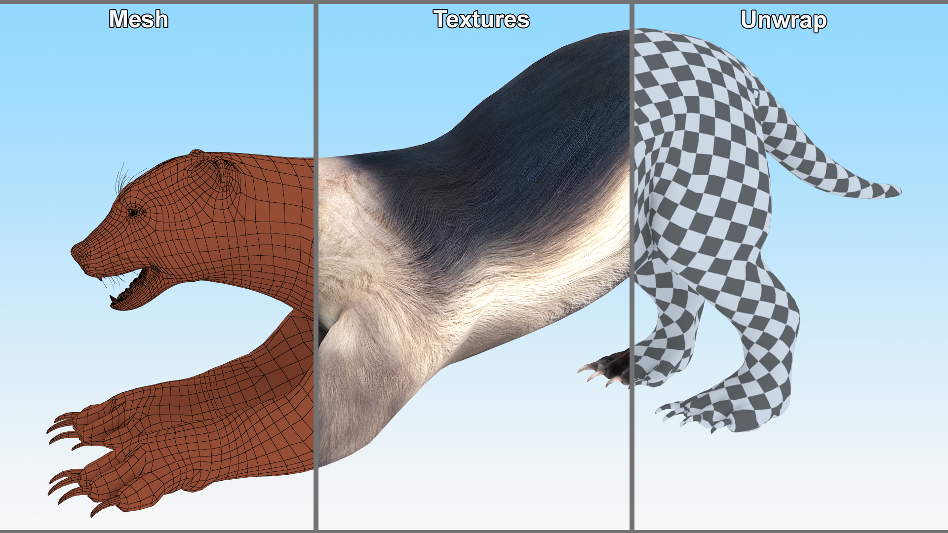 3D model Wolverine Prepares Attack Pose