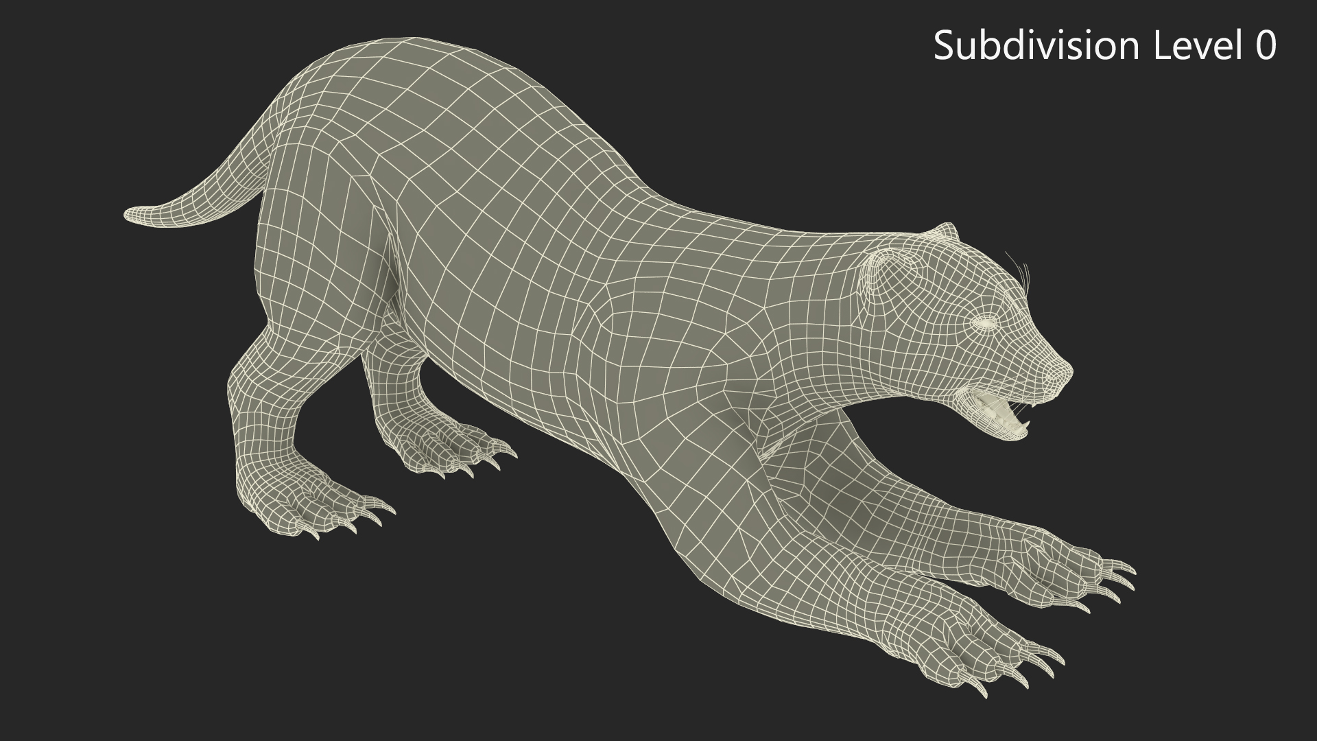3D model Wolverine Prepares Attack Pose