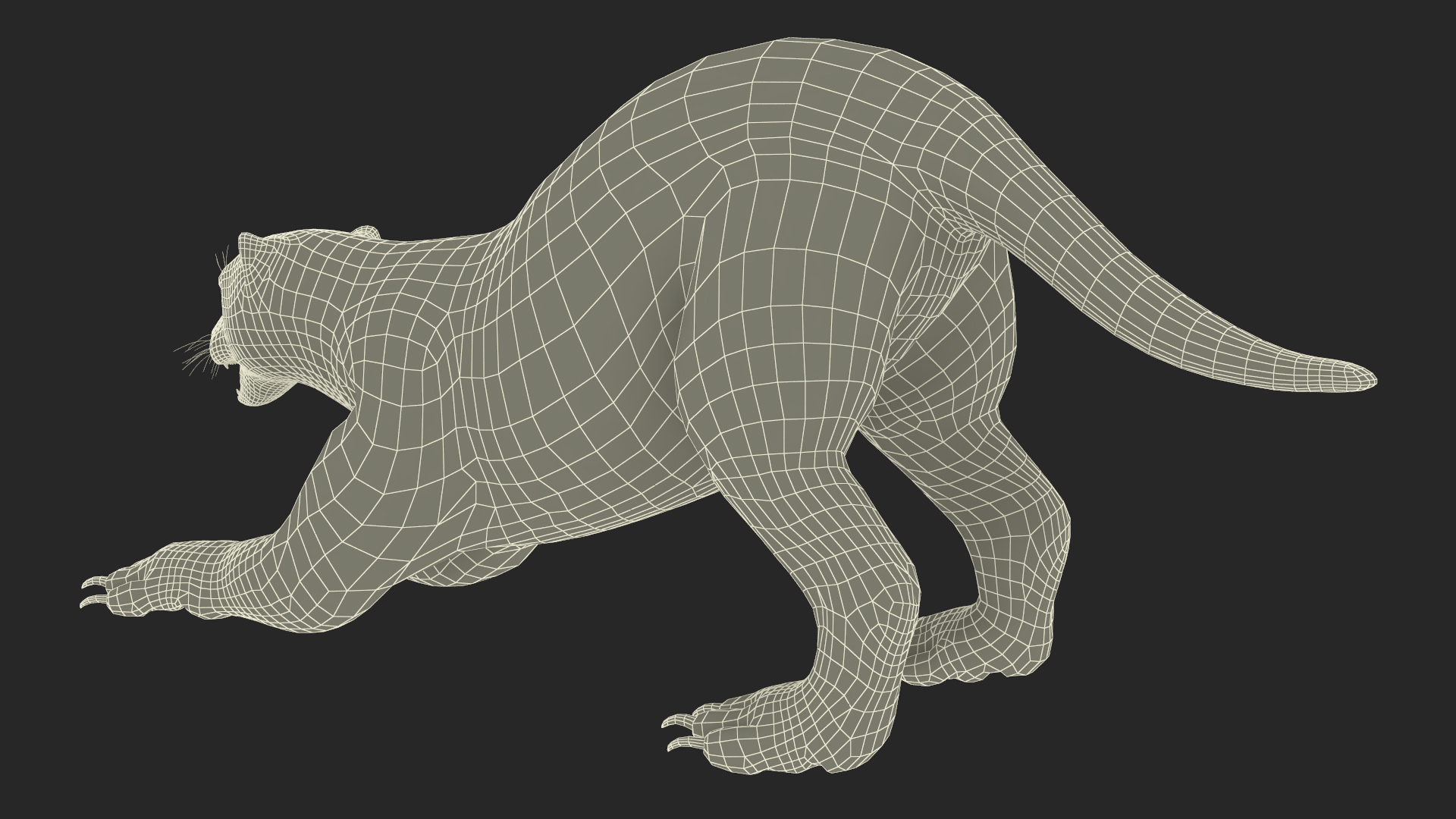 3D model Wolverine Prepares Attack Pose
