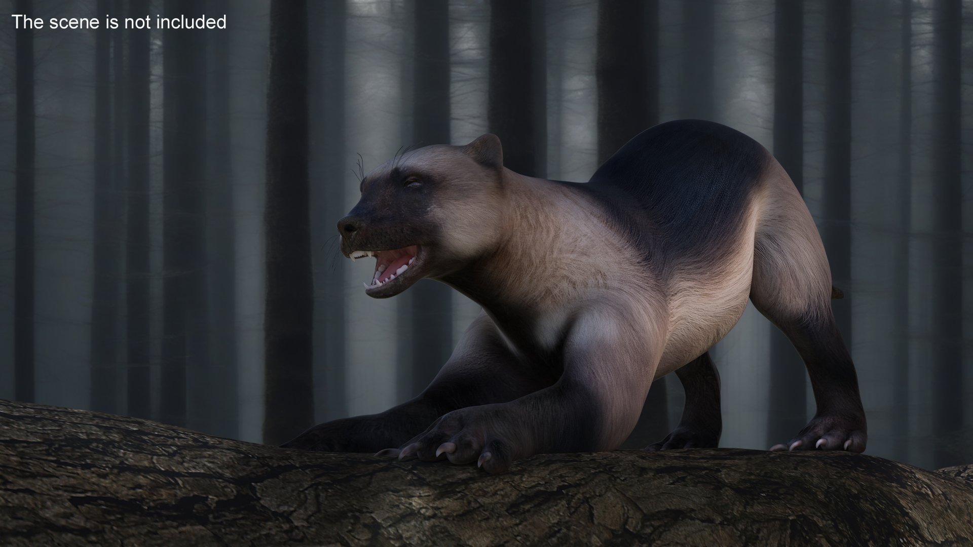 3D model Wolverine Prepares Attack Pose