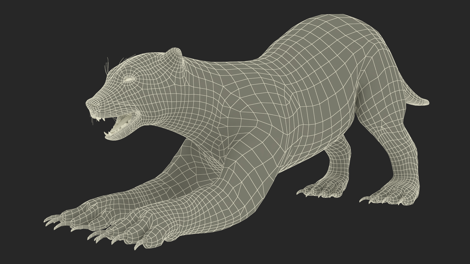 3D model Wolverine Prepares Attack Pose