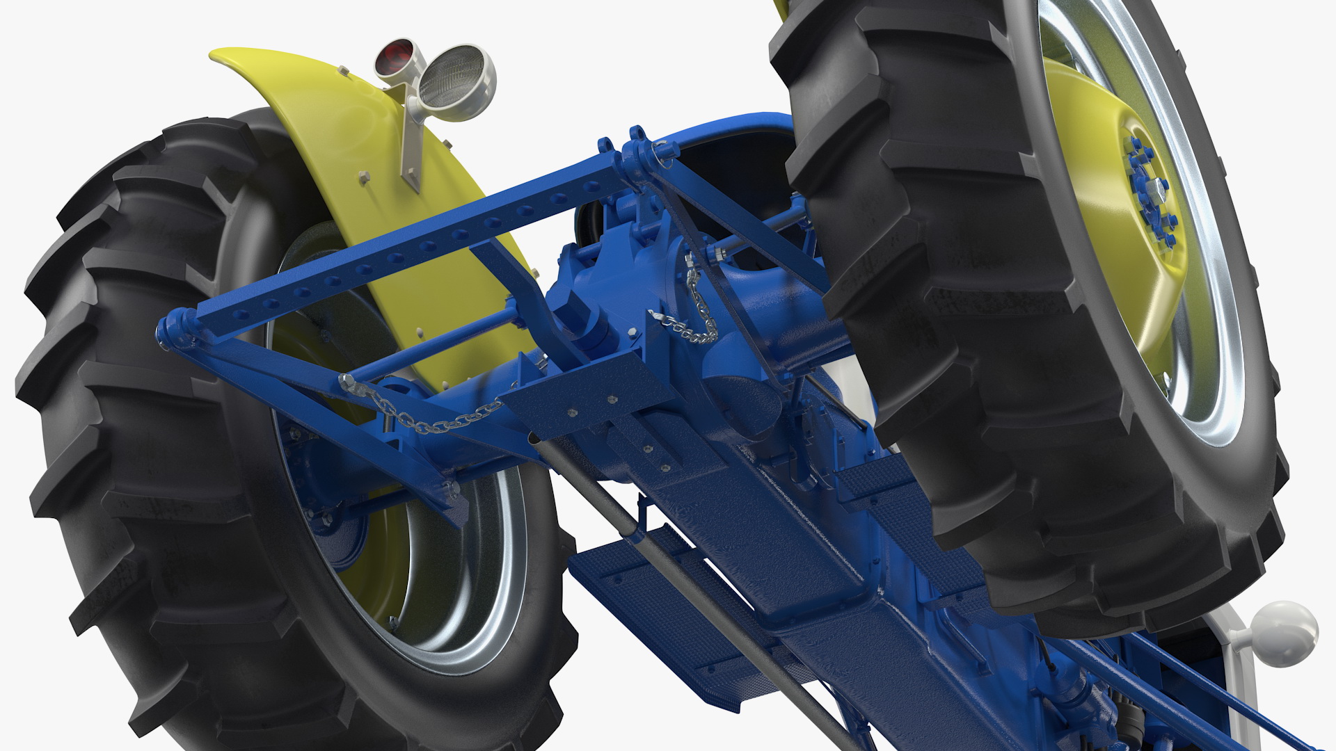 Restored Vintage Tractor Generic Rigged 3D model