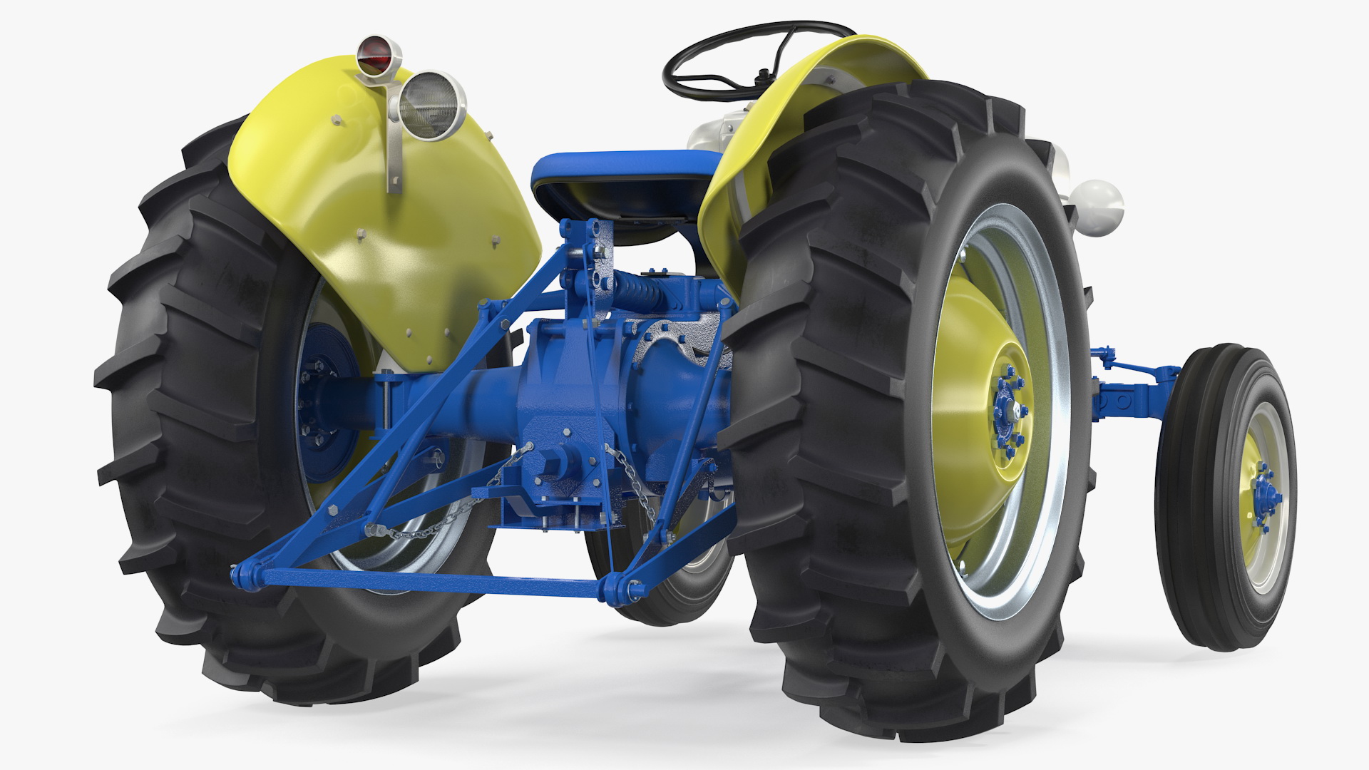 Restored Vintage Tractor Generic Rigged 3D model