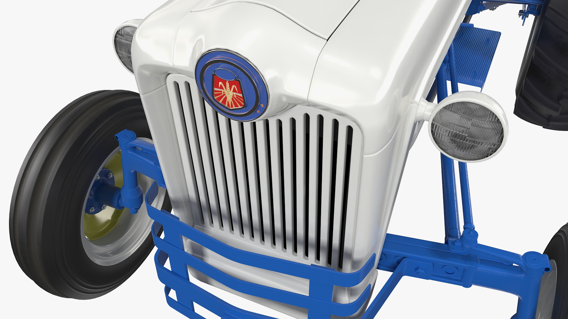 Restored Vintage Tractor Generic Rigged 3D model