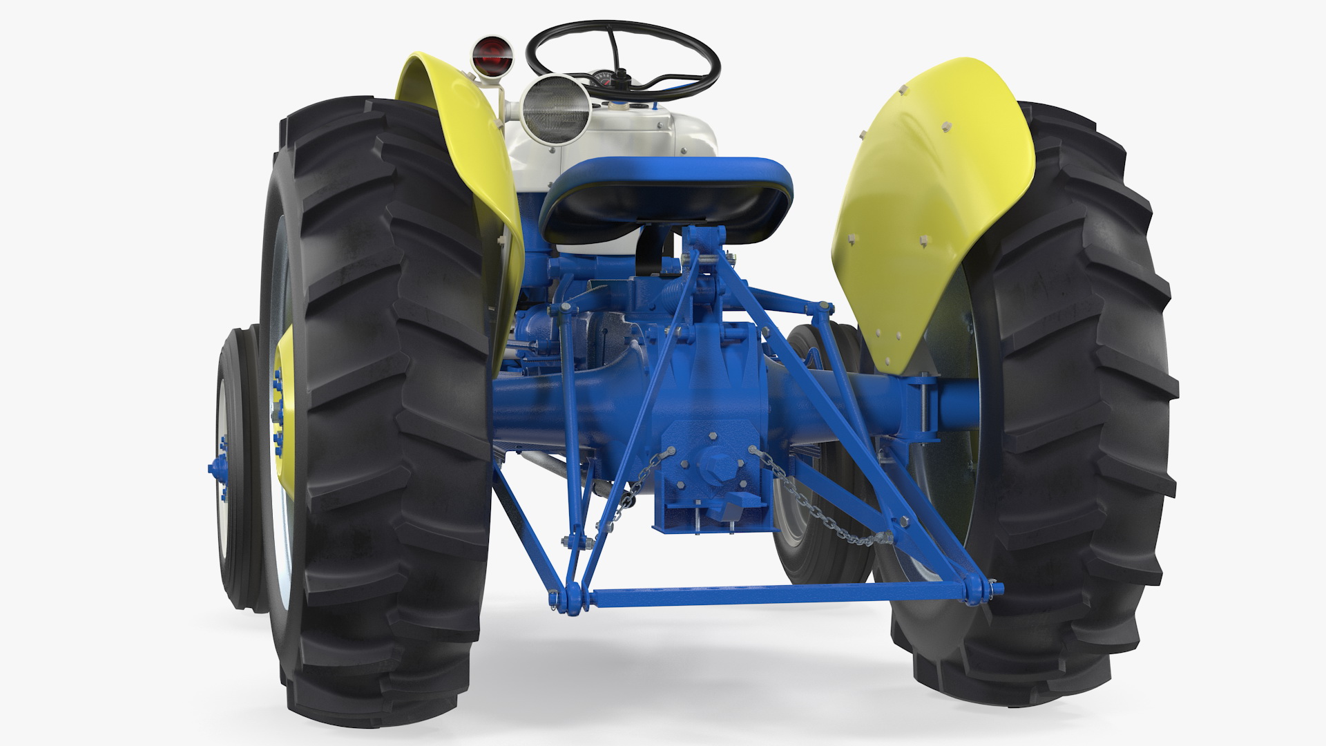 Restored Vintage Tractor Generic Rigged 3D model