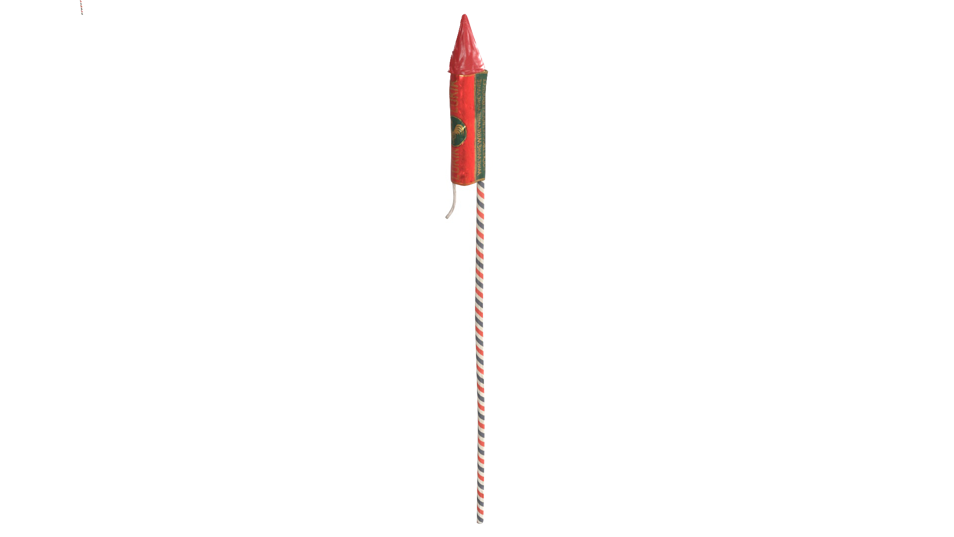 3D Firecracker Rocket model