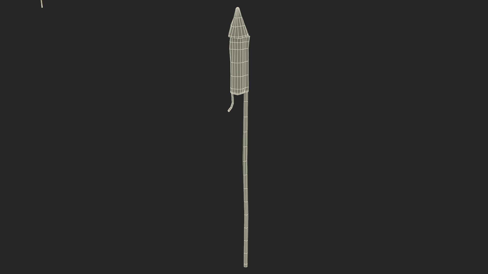 3D Firecracker Rocket model