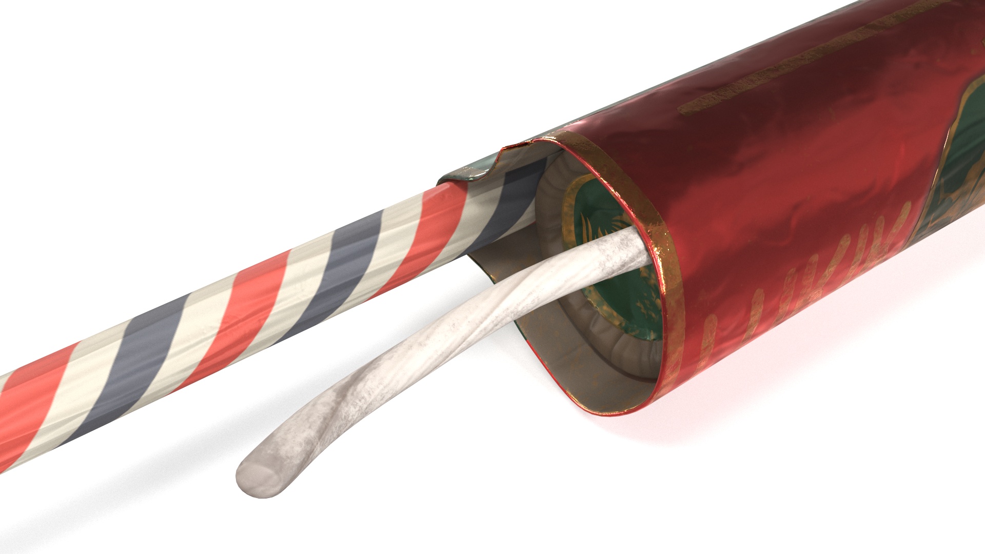 3D Firecracker Rocket model