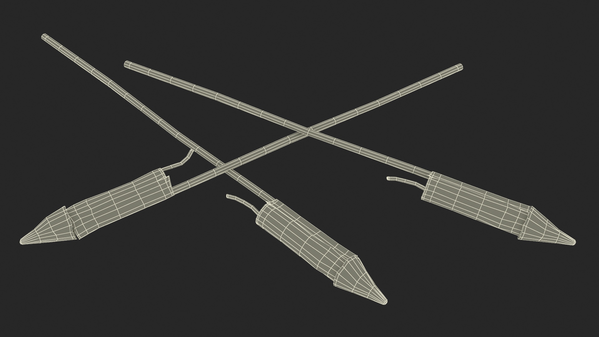 3D Firecracker Rocket model