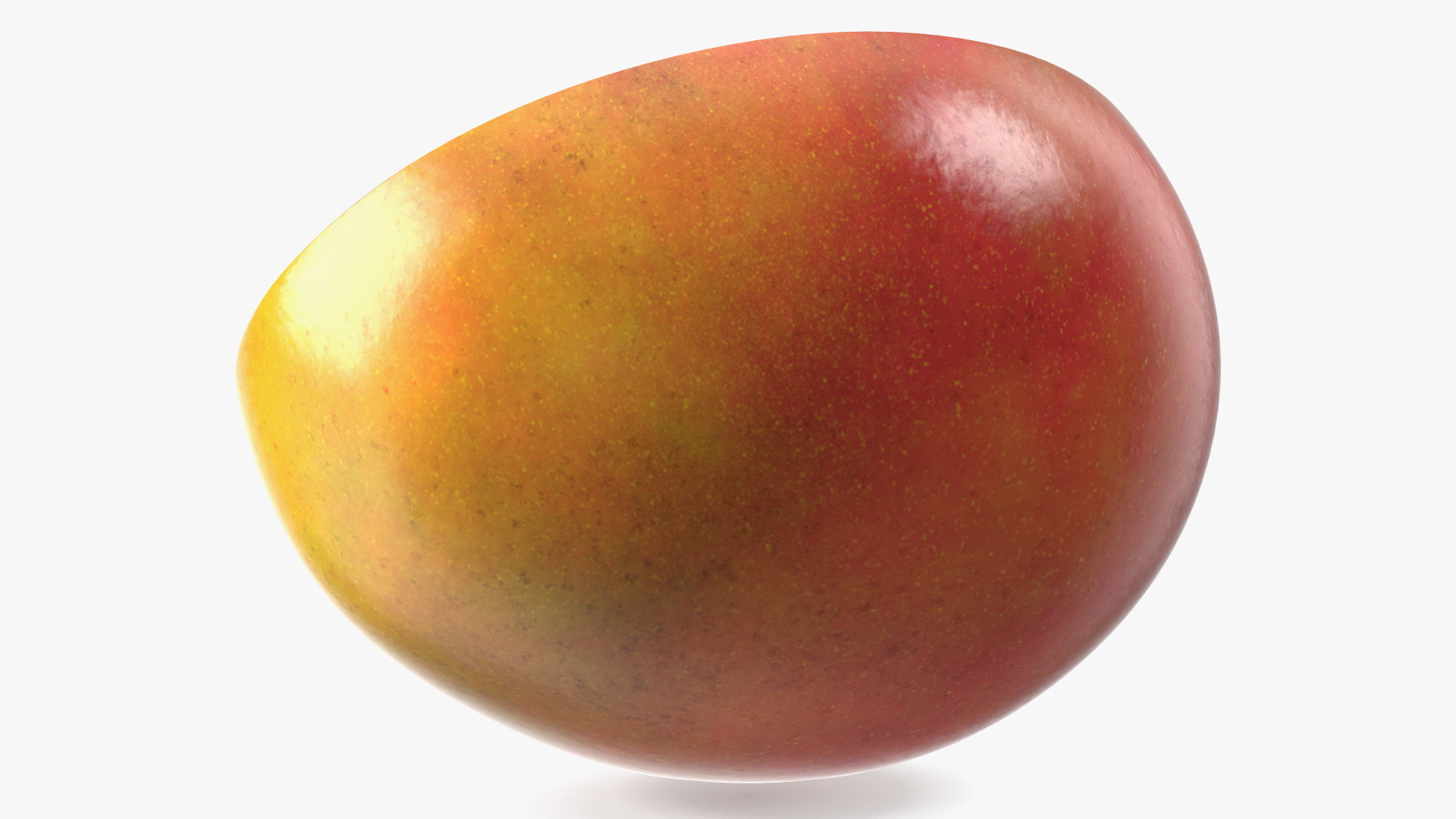 3D model Mango Fruit Half Red