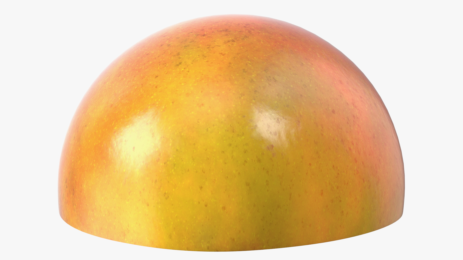 3D model Mango Fruit Half Red
