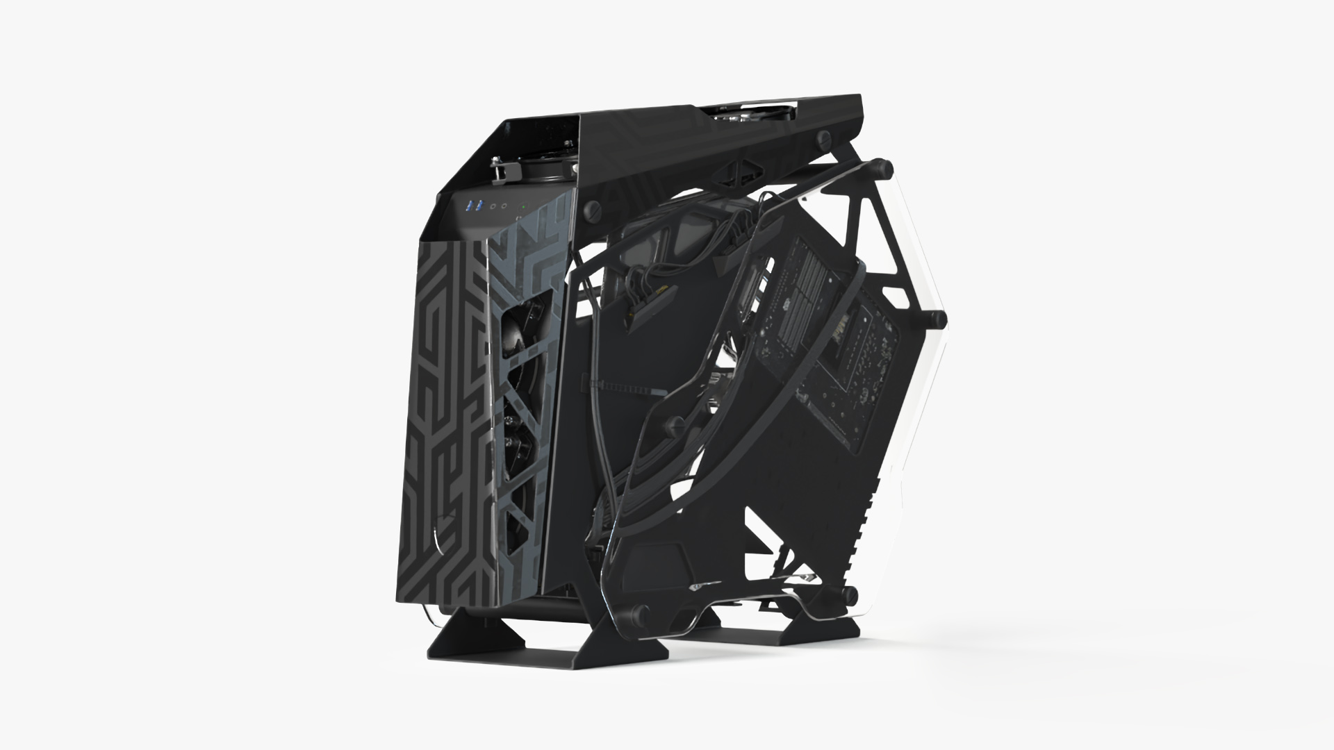 3D Modern Gaming PC Off State