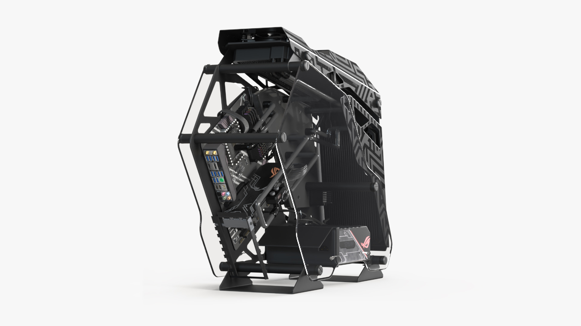 3D Modern Gaming PC Off State