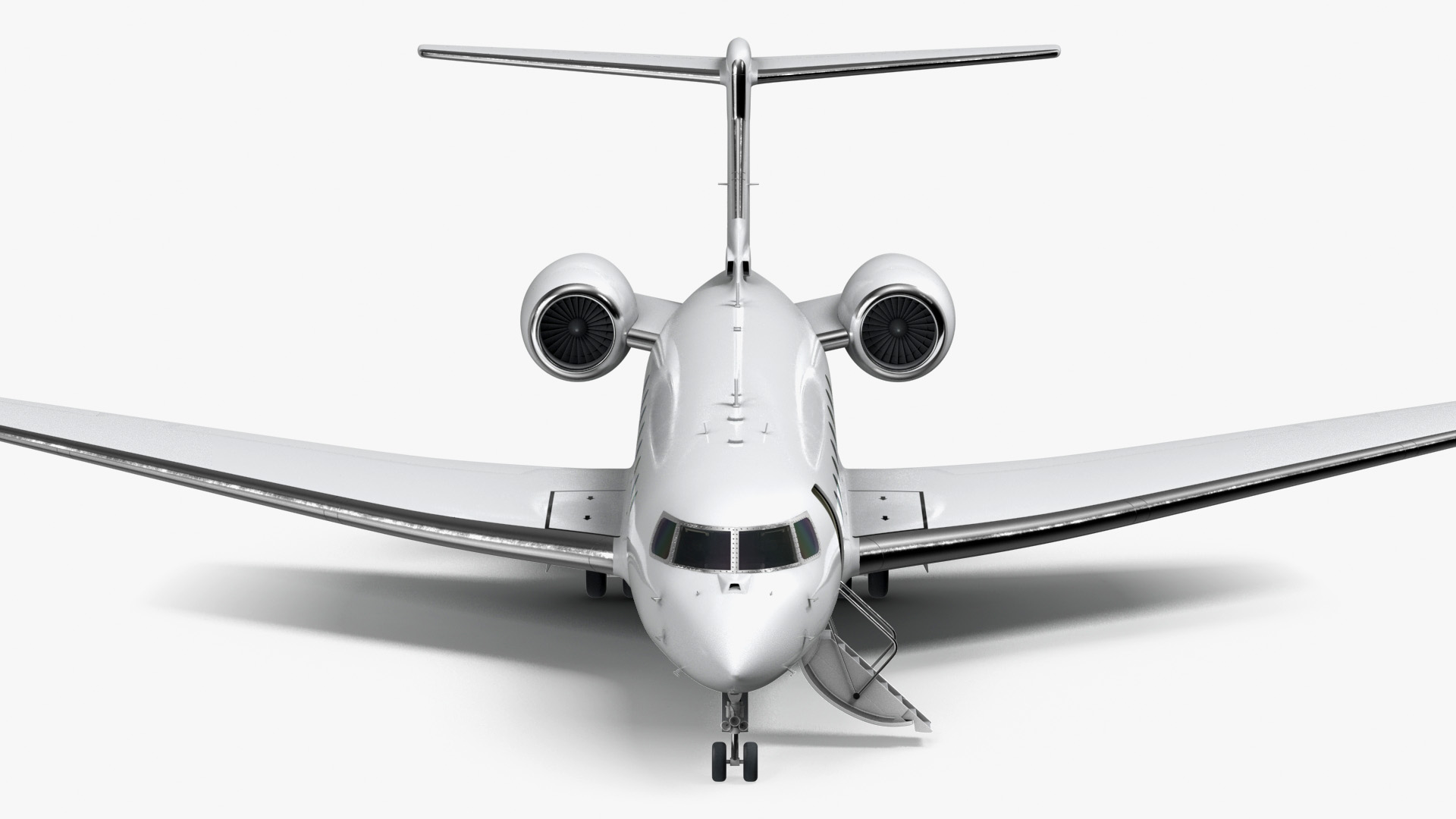 Large Private Jet Rigged 3D model