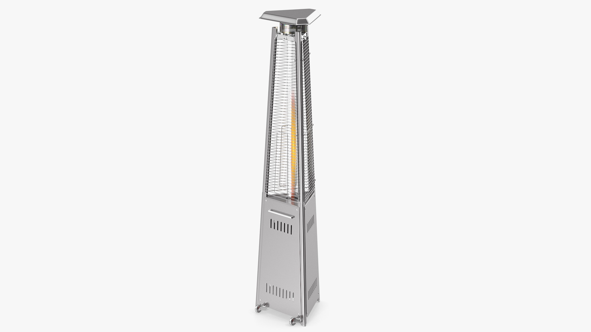 3D Outdoor Pyramid Patio Heater On
