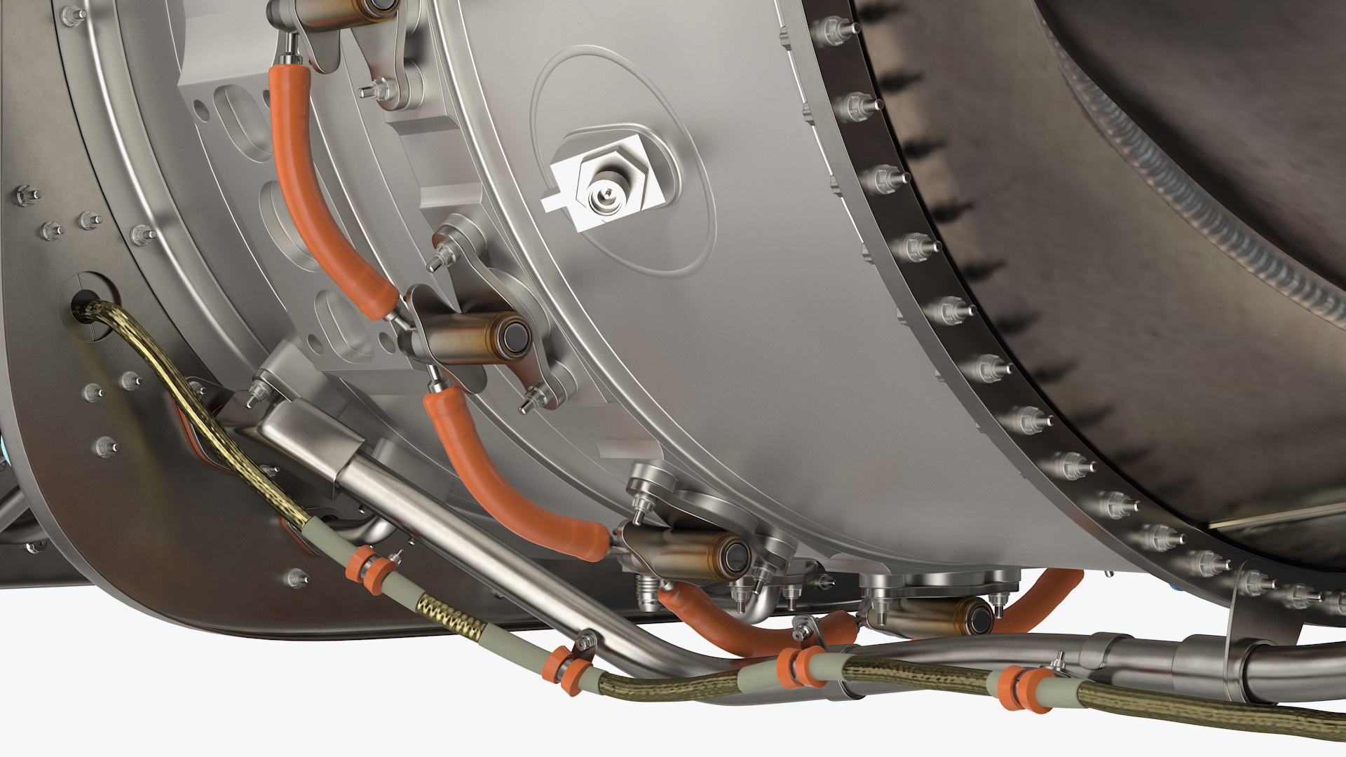 3D model Pratt and Whitney PT6C Turboshaft Engine